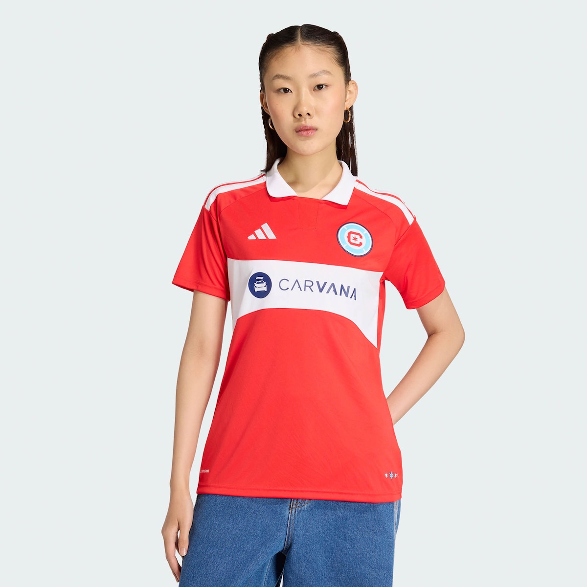 【公式グッズ】MLS シカゴ・ファイア レプリカ ユニフォーム Adidas/アディダス レディース レッド (ADI 2026 Women's MLS Replica Jersey)