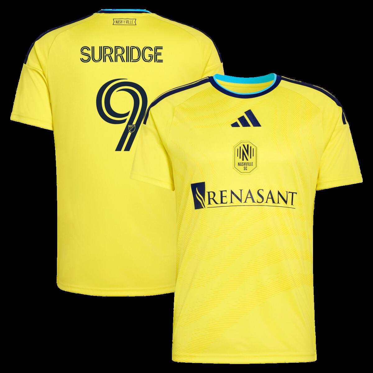【公式グッズ】MLS ナッシュビル・SC サム・サリッジ レプリカ ユニフォーム Adidas/アディダス メンズ イエロー (ADI 2026 Men's MLS Replica Jersey - Player)｜Fanatics公式ストア 店
