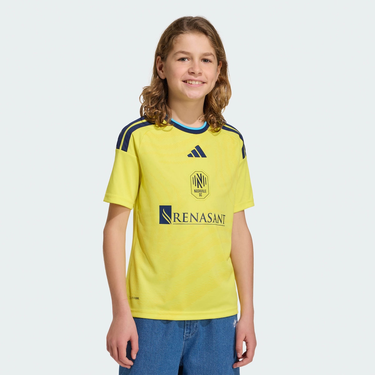 【公式グッズ】MLS ナッシュビル・SC レプリカ ユニフォーム Adidas/アディダス ユース・ジュニアサイズ イエロー (ADI 2026 Youth MLS Replica Jersey)