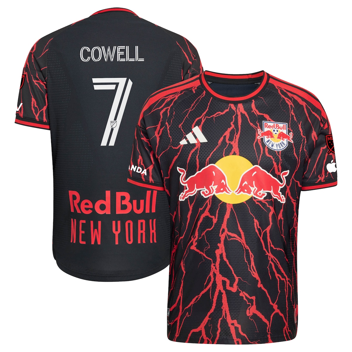 【公式グッズ】MLS レッドブルズ カウェル オーセンティック ユニフォーム Adidas/アディダス メンズ ブラック (ADI 2026 Men's MLS Authentic Jersey W/ Patch - Player)