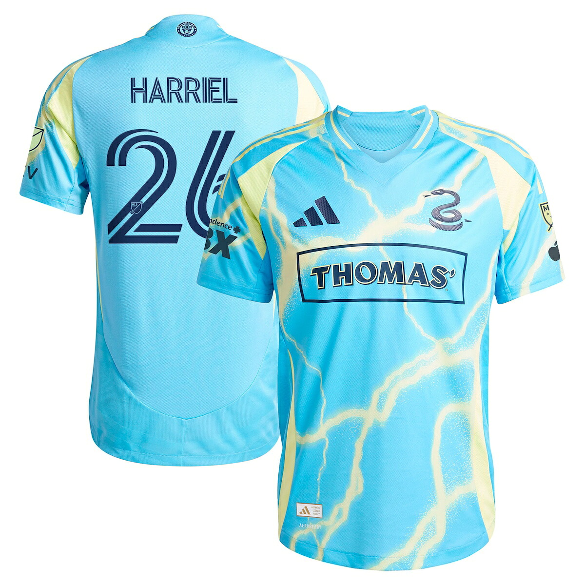 【公式グッズ】MLS ユニオン ネイサン・ハリエル オーセンティック ユニフォーム Adidas/アディダス メンズ ブルー (2025 Men's MLS Authentic Player Jersey)