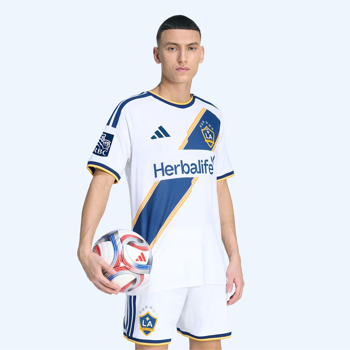 【公式グッズ】MLS LAギャラクシー オーセンティック ユニフォーム Adidas/アディダス メンズ ホワイト (ADI 2026 Men's MLS Authentic Jersey w/ Patch)