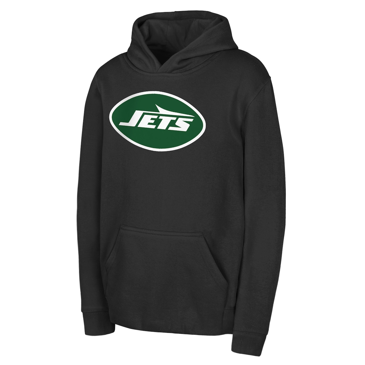 【公式グッズ】NFL ジェッツ パーカー Outerstuff キッズサイズ ブラック (Youth Outerstuff NFL Primary Logo PO Hoodie - R)