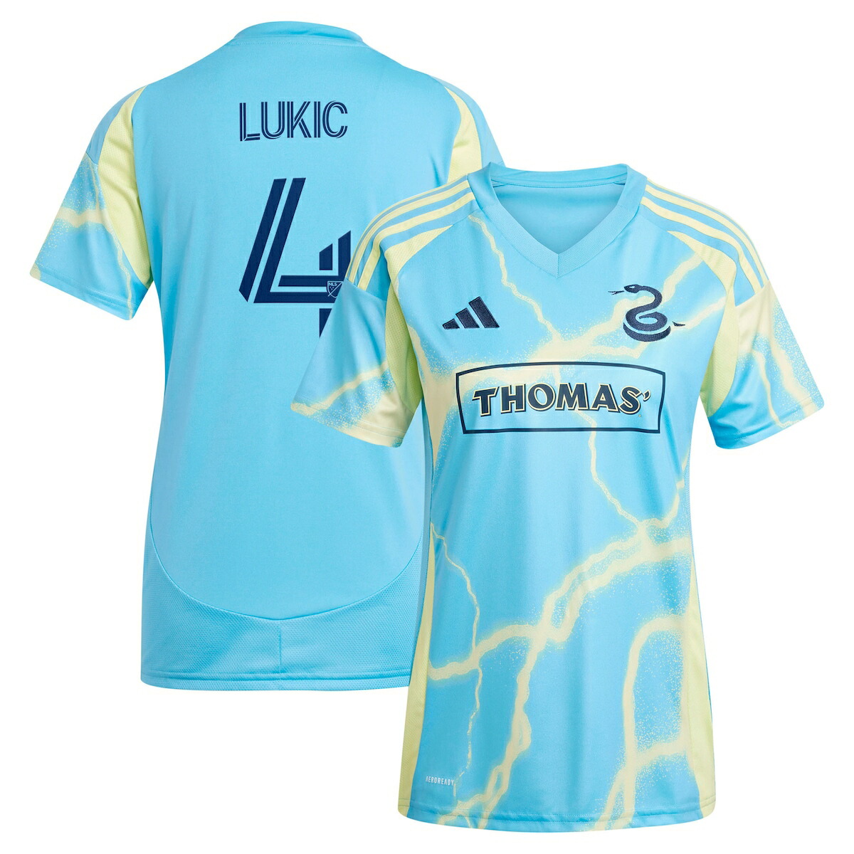 【公式グッズ】MLS ユニオン ヨヴァン・ルキッチ レプリカ ユニフォーム Adidas/アディダス レディース ブルー (2025 Women's MLS Replica Player Jersey)|Fanatics公式ストア 店