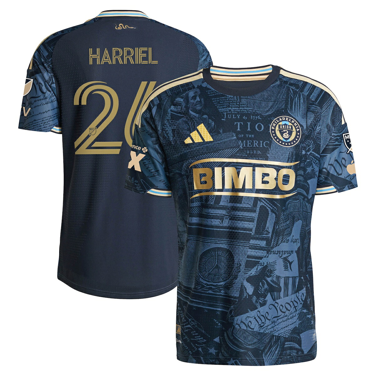 【公式グッズ】MLS ユニオン ネイサン・ハリエル オーセンティック ユニフォーム Adidas/アディダス メンズ ネイビー (ADI 2026 Men's MLS Authentic Jersey W/ Patch - Player)|Fanatics公式ストア 店