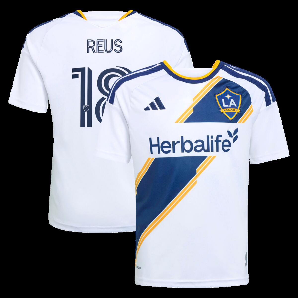 【公式グッズ】MLS LAギャラクシー マルコ・ロイス レプリカ ユニフォーム Adidas/アディダス ユース・ジュニアサイズ ホワイト (ADI 2026 Youth MLS Replica Jersey - Player)