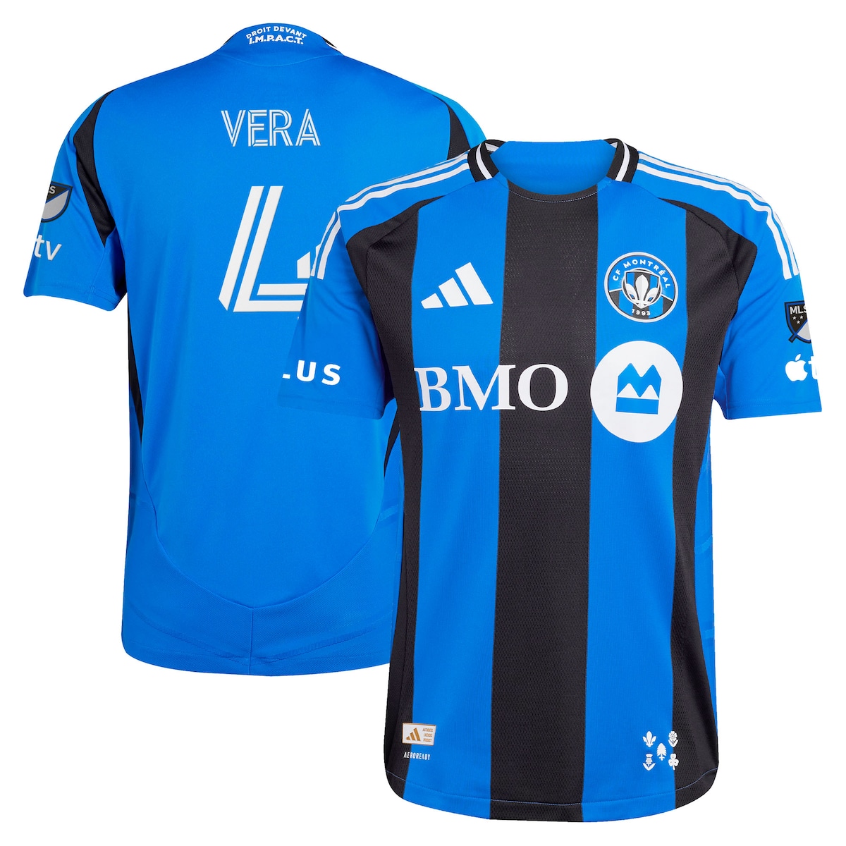 【公式グッズ】MLS CFモントリオール ブライアン・ベラ オーセンティック ユニフォーム Adidas/アディダス メンズ ブルー (2025 Men's MLS Authentic Player Jersey)