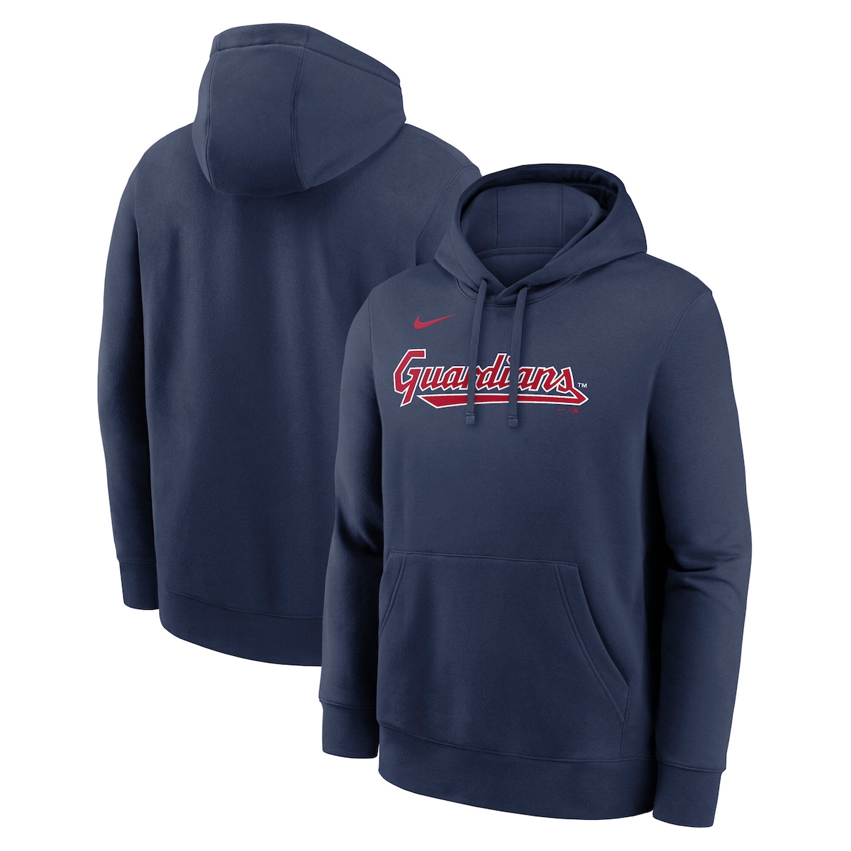 【公式グッズ】MLB インディアンス パーカー Nike/ナイキ メンズ ネイビー (Men's Nike MLB Wordmark Alt Club Hood)