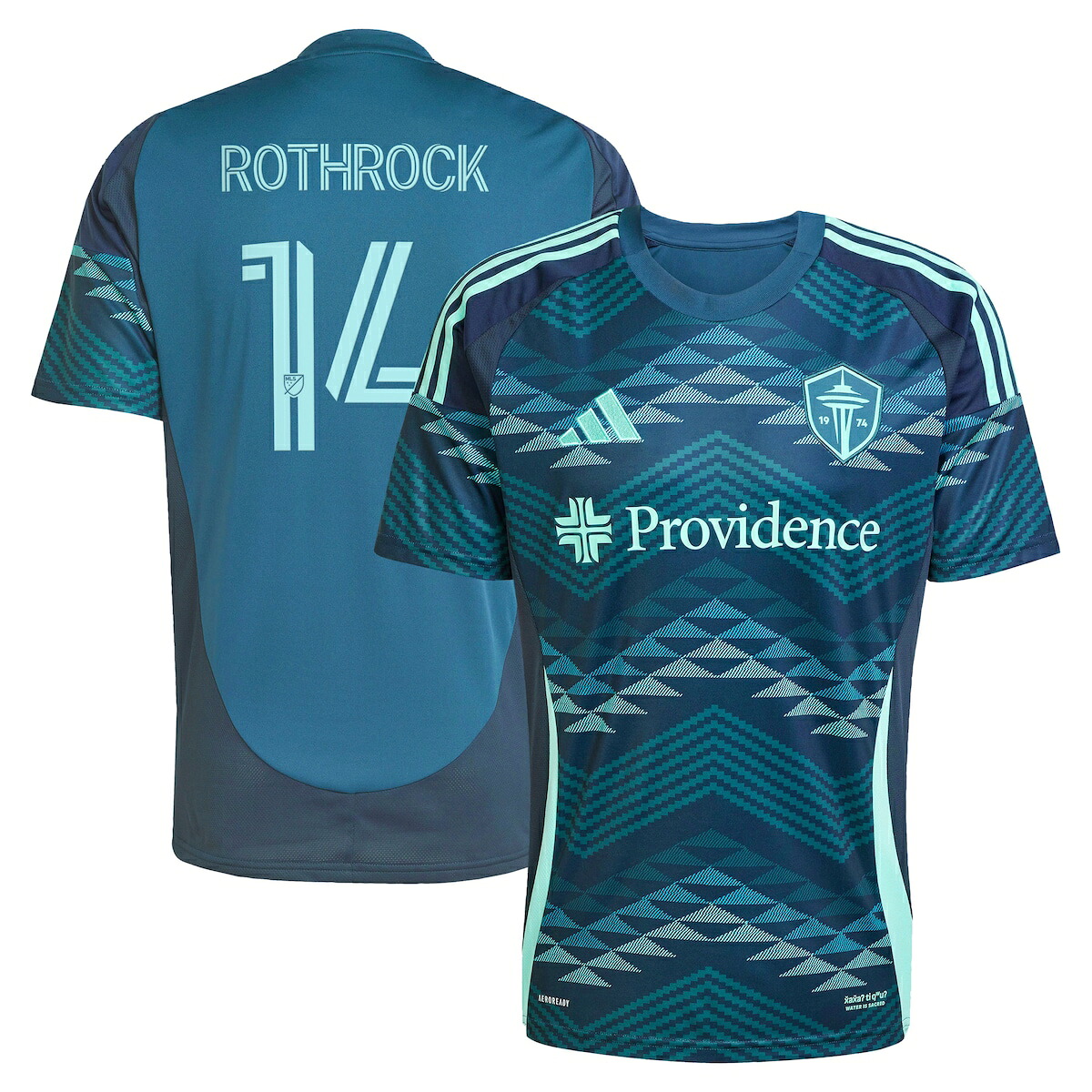 【公式グッズ】MLS サウンダーズFC ポール・ロスロック レプリカ ユニフォーム Adidas/アディダス メンズ ブルー (2025 Men's MLS Replica Player Jersey)