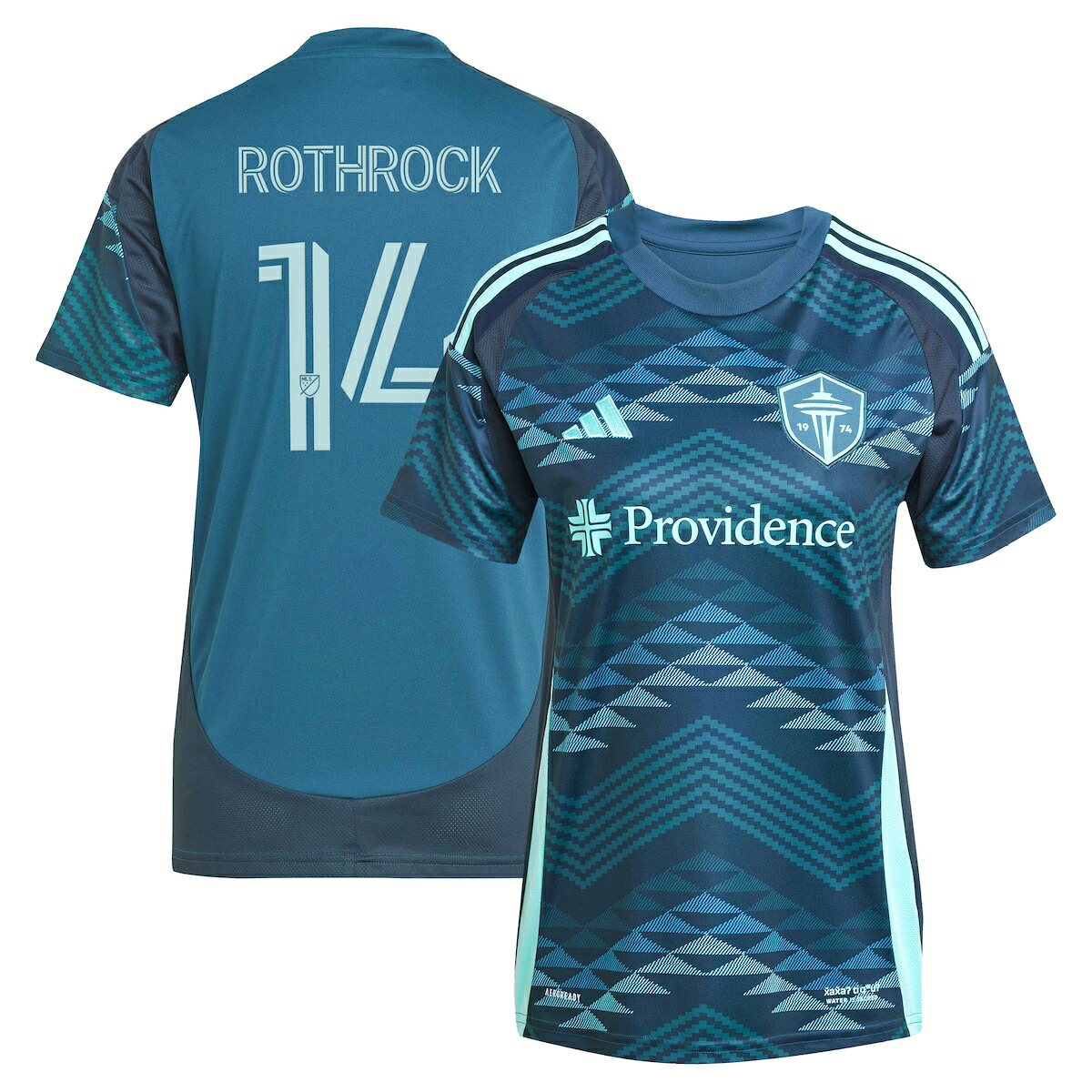 【公式グッズ】MLS サウンダーズFC ポール・ロスロック レプリカ ユニフォーム Adidas/アディダス レディース ブルー (2025 Women's MLS Replica Player Jersey)