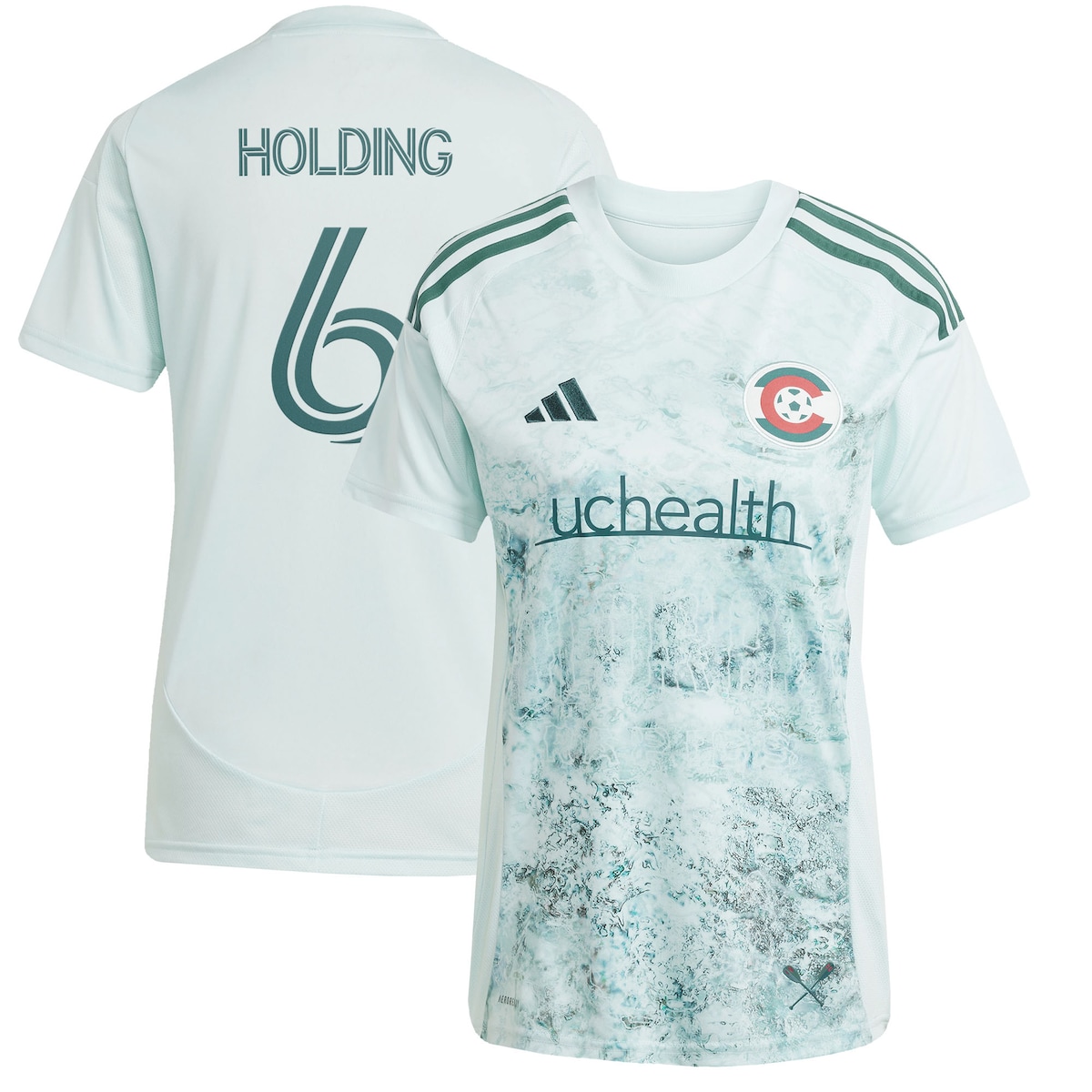 【公式グッズ】MLS コロラド・ラピッズ ロブ・ホールディング レプリカ ユニフォーム Adidas/アディダス レディース グリーン (2025 Women's MLS Replica Player Jersey)