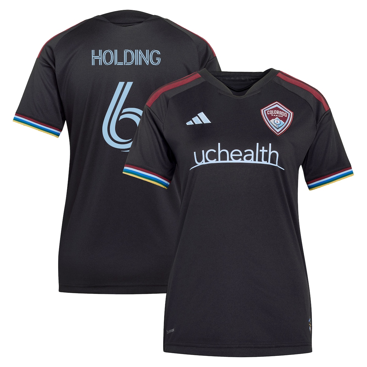 【公式グッズ】MLS コロラド・ラピッズ ロブ・ホールディング レプリカ ユニフォーム Adidas/アディダス レディース ブラック (ADI 2026 Women's MLS Replica Jersey - Player)