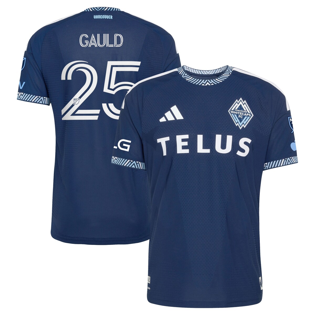 【公式グッズ】MLS ホワイトキャップスFC ゴールド オーセンティック ユニフォーム Adidas/アディダス メンズ ブルー (ADI 2026 Men's MLS Authentic Jersey W/ Patch - Player)
