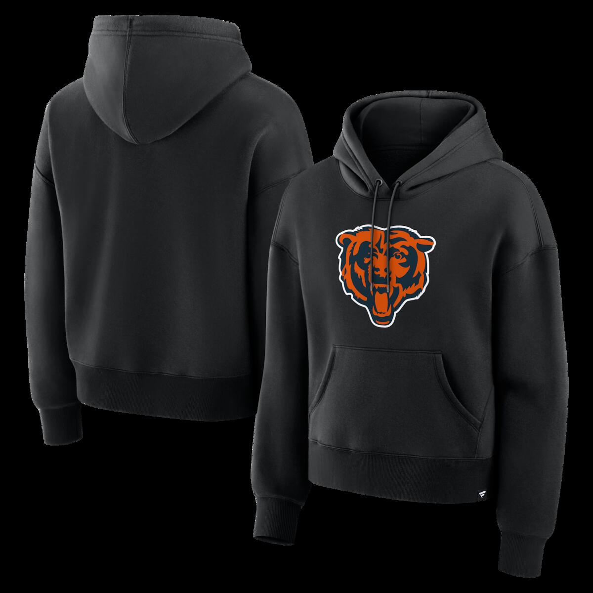 【公式グッズ】NFL ベアーズ パーカー Fanatics/ファナティクス レディース ブラック (NFL Womens Fanatics Essential Logo Legacy POH - R)