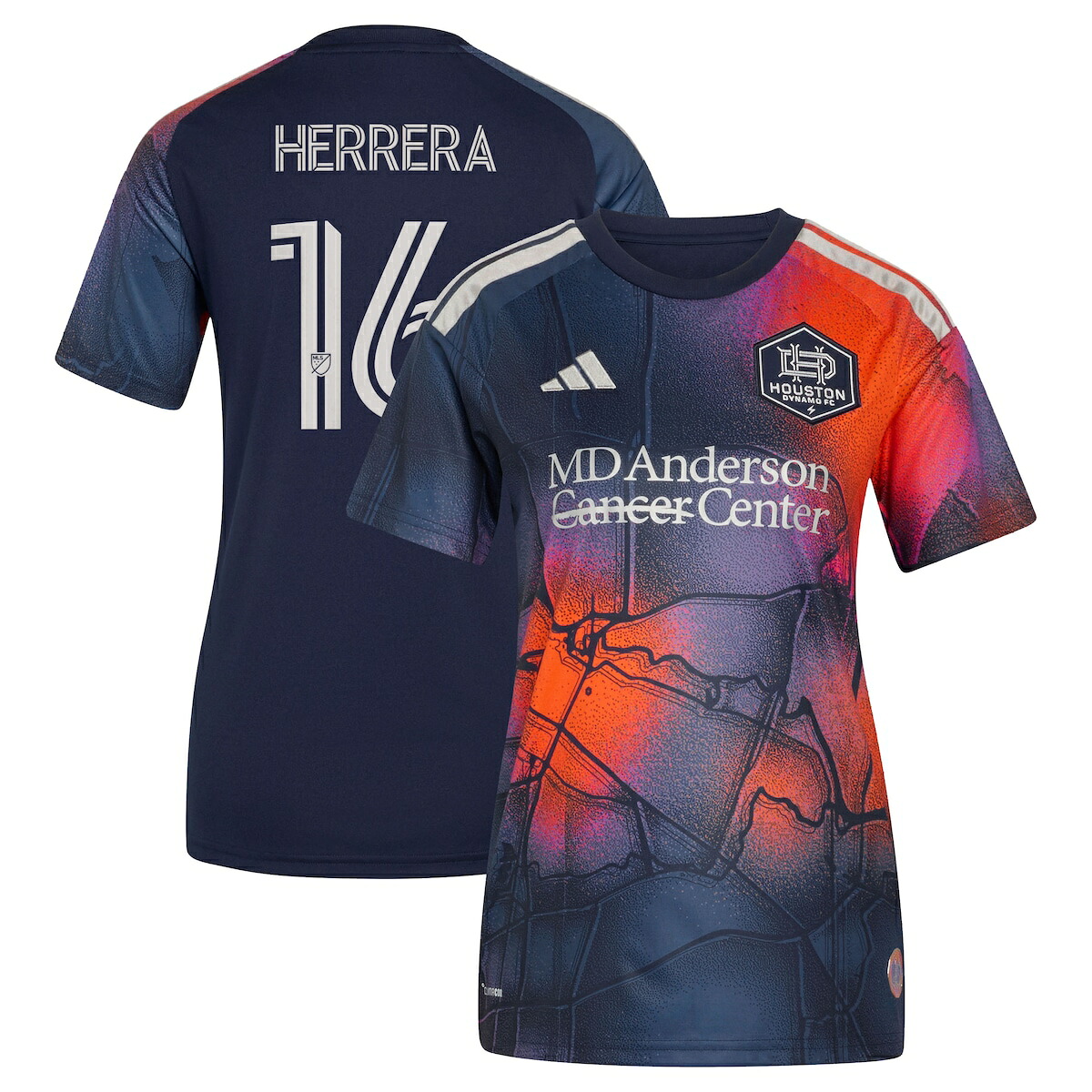 【公式グッズ】MLS ダイナモFC エレーラ レプリカ ユニフォーム Adidas/アディダス レディース ブルー (ADI 2026 Women's MLS Replica Jersey - Player)