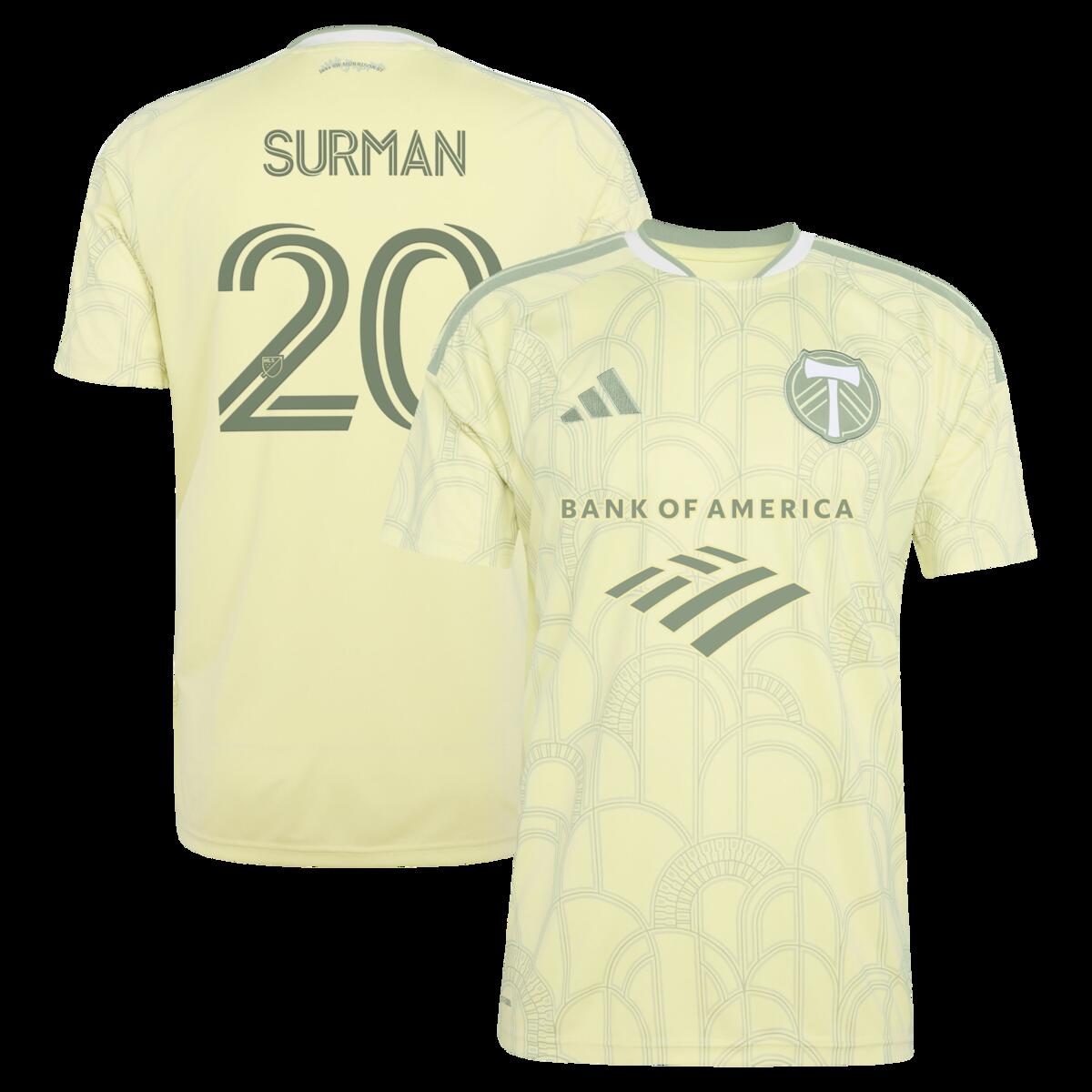 【公式グッズ】MLS ティンバーズ フィン・サーマン レプリカ ユニフォーム Adidas/アディダス メンズ イエロー (ADI 2026 Men's MLS Replica Jersey - Player)