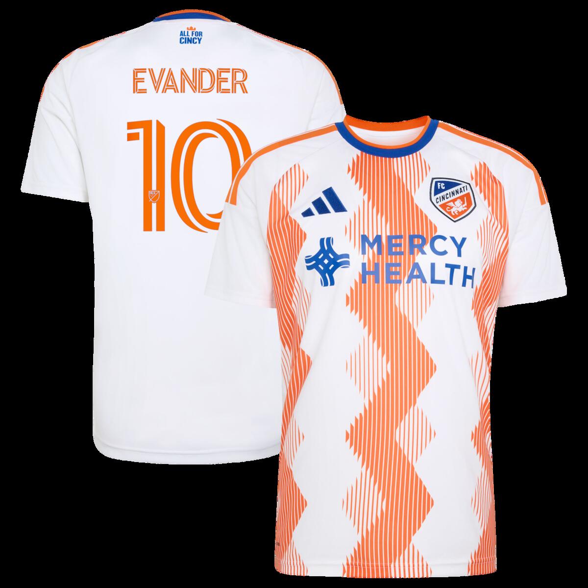 【公式グッズ】MLS FCシンシナティ エヴァンデル・ダ・シルバ・フェレイラ レプリカ ユニフォーム Adidas/アディダス メンズ ホワイト (ADI 2026 Men's MLS Replica Jersey - Player)