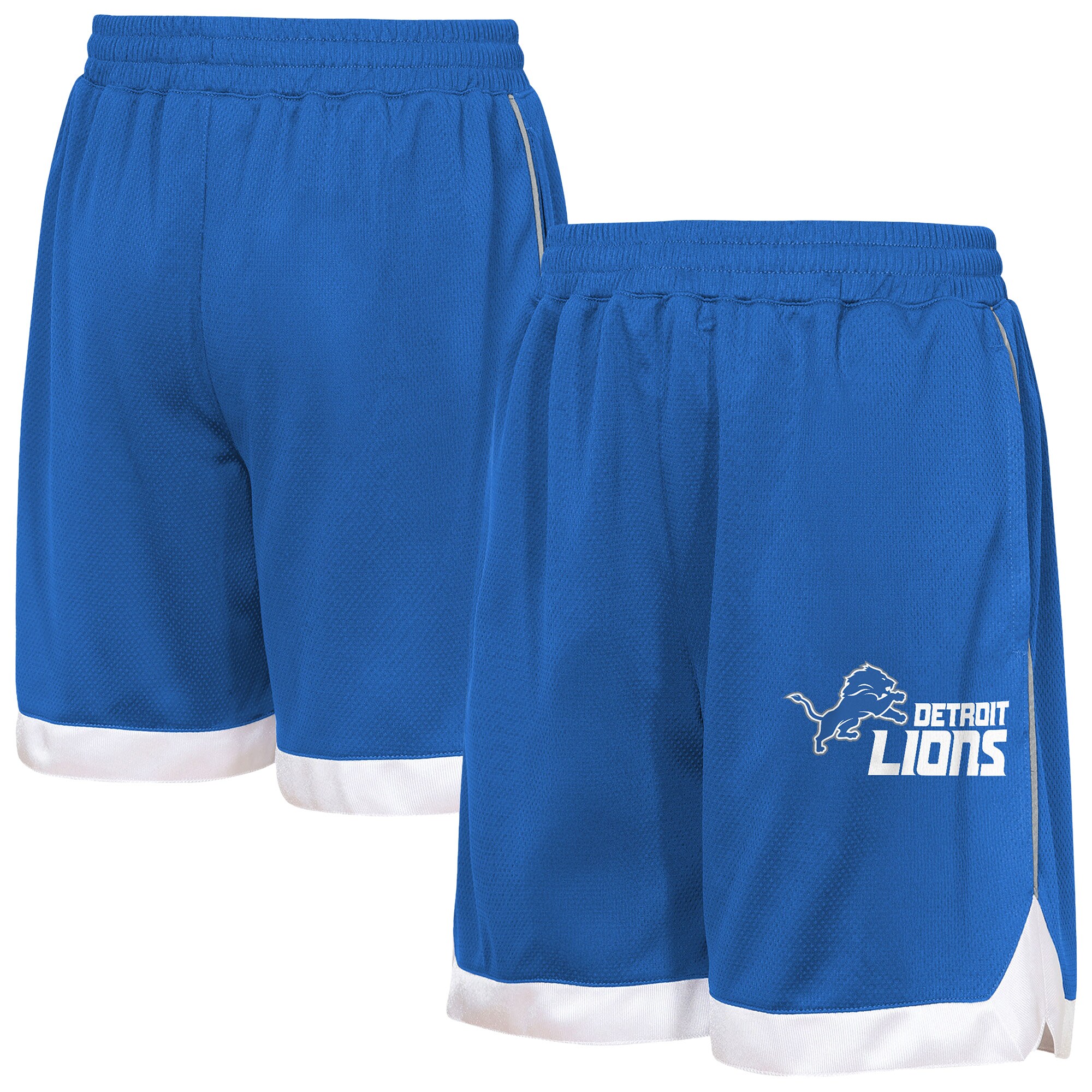 【公式グッズ】NFL ライオンズ ハーフパンツ Outerstuff キッズサイズ ブルー (NFL Youth All Star Mesh Short)