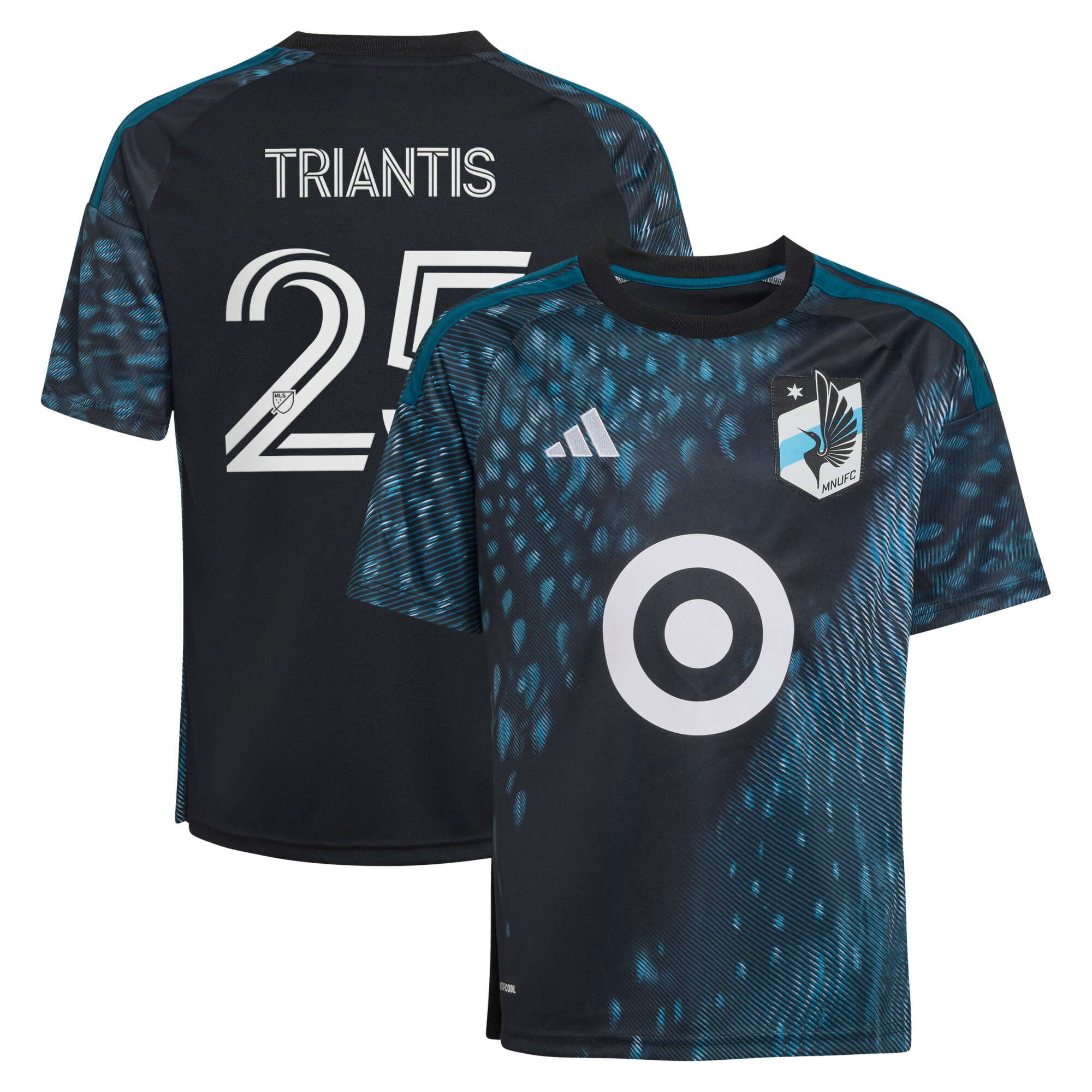 【公式グッズ】MLS ユナイテッドFC ネクタリオス・トリアンティス レプリカ ユニフォーム Adidas/アディダス ユース・ジュニアサイズ ブラック (ADI 2026 Youth MLS Replica Jersey - Player)