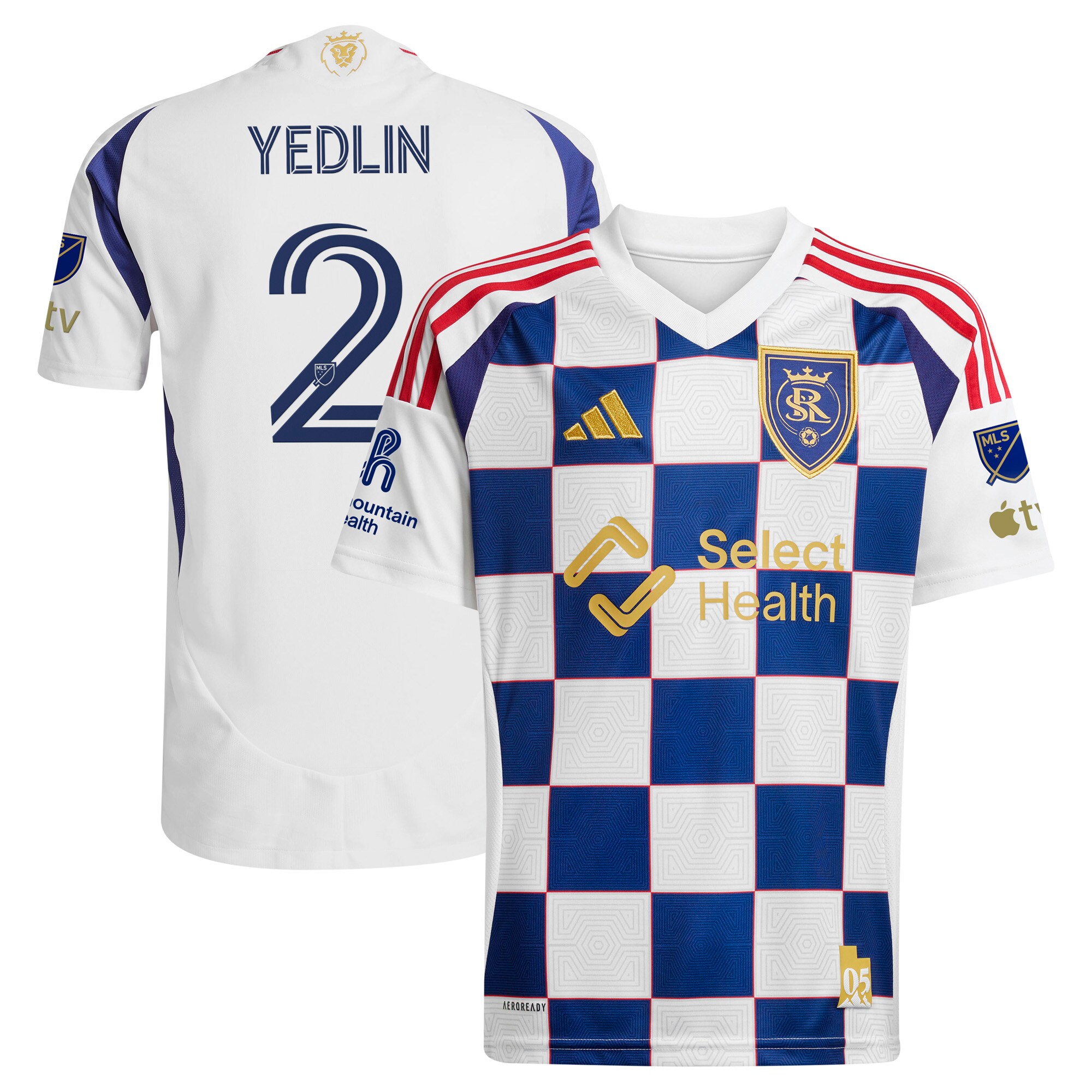 【公式グッズ】MLS ソルトレイク イェドリン オーセンティック ユニフォーム Adidas/アディダス メンズ ホワイト (2025 Men's MLS Authentic Player Jersey)