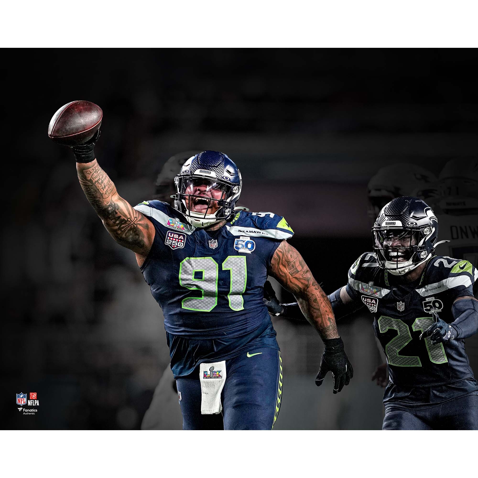 【公式グッズ】NFL 第60回スーパーボウル シーホークス バイロン・マーフィー・ジュニア コレクタブルフォト Fanatics Authentic/ファナティクスオーセンティック (UNS 25 NFL CHP PHOTO 46062 - MULTI)