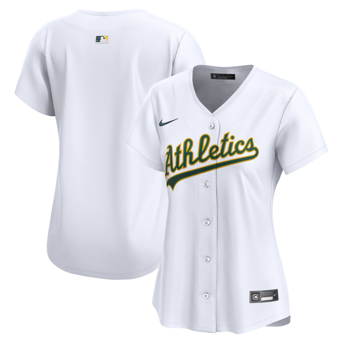 【公式グッズ】MLB アスレチックス ホーム リミテッド ユニフォーム Nike/ナイキ レディース ホワイト (2025 Nike Women's Limited Jersey - Team Front)