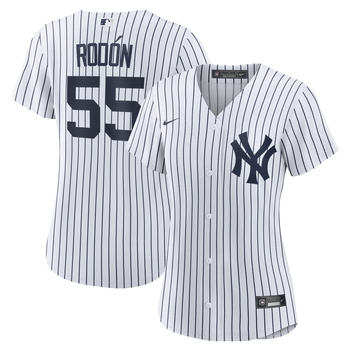 【公式グッズ】MLB ヤンキース カルロス・ロドン ホーム ユニフォーム （レプリカ） Nike/ナイキ レディース ホワイト (Women's Nike 1.0 Replica Player Jersey)