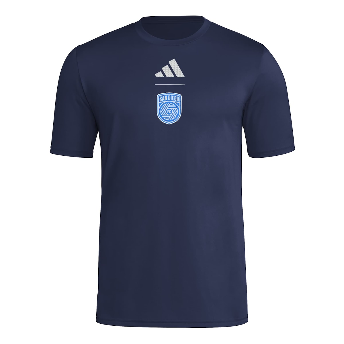 【公式グッズ】MLS サンディエゴFC Tシャツ Adidas/アディダス メンズ ネイビー (ADI S26 Men's Pregame Jersey Hook SS Tee)