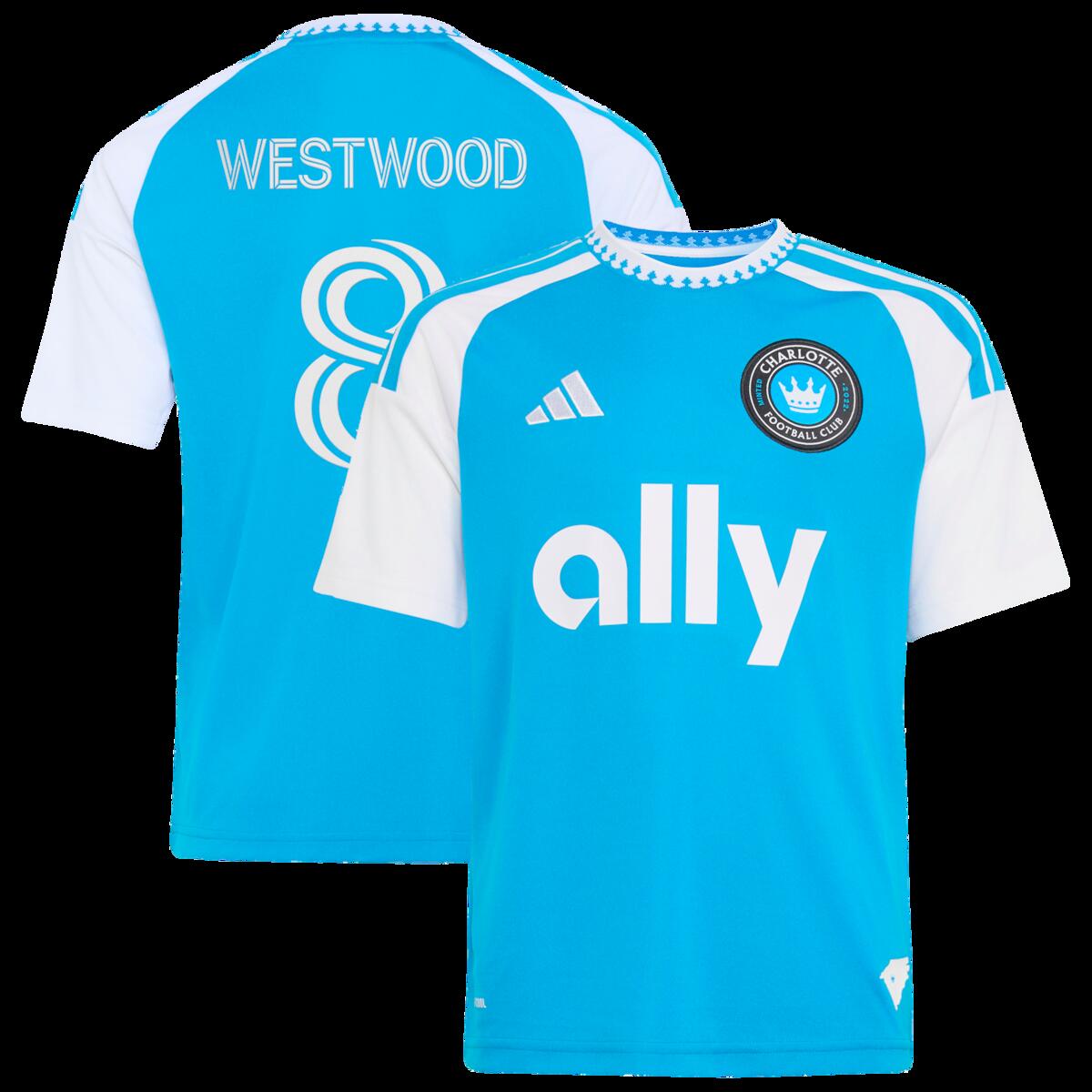 【公式グッズ】MLS シャーロットFC ウェストウッド レプリカ ユニフォーム Adidas/アディダス ユース・ジュニアサイズ ブルー (ADI 2026 Youth MLS Replica Jersey - Player)