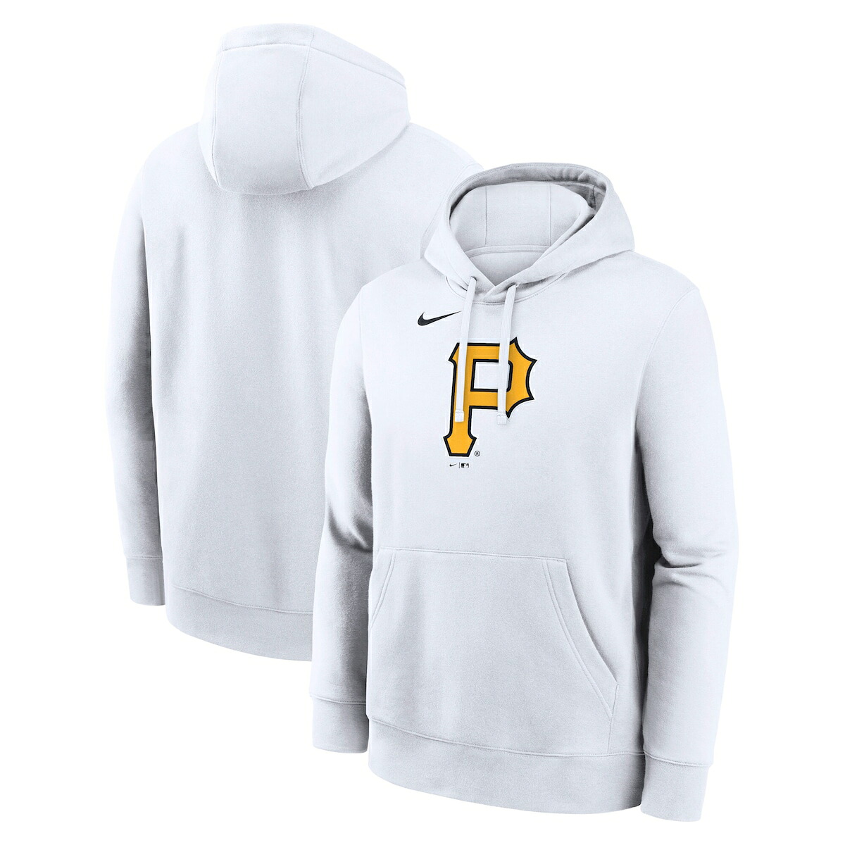 【公式グッズ】MLB パイレーツ パーカー Nike/ナイキ メンズ ホワイト (Men's Nike MLB Logo Club Fleece Hood)