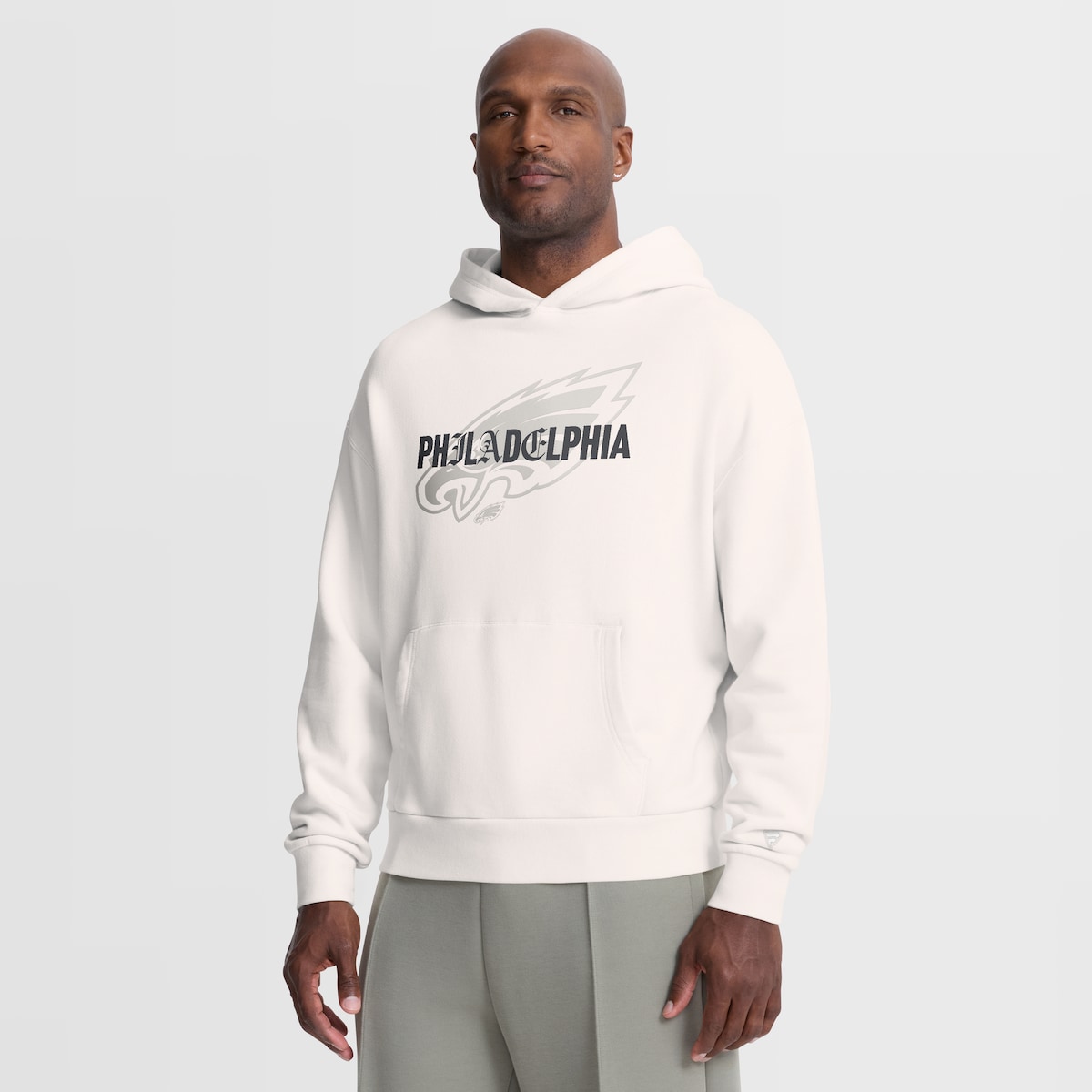 【公式グッズ】NFL イーグルス パーカー Fanatics/ファナティクス メンズ クリーム (MENS TYPE PLAY LOCATION LONG SLEEVE FRENCH TERRY HOOD)