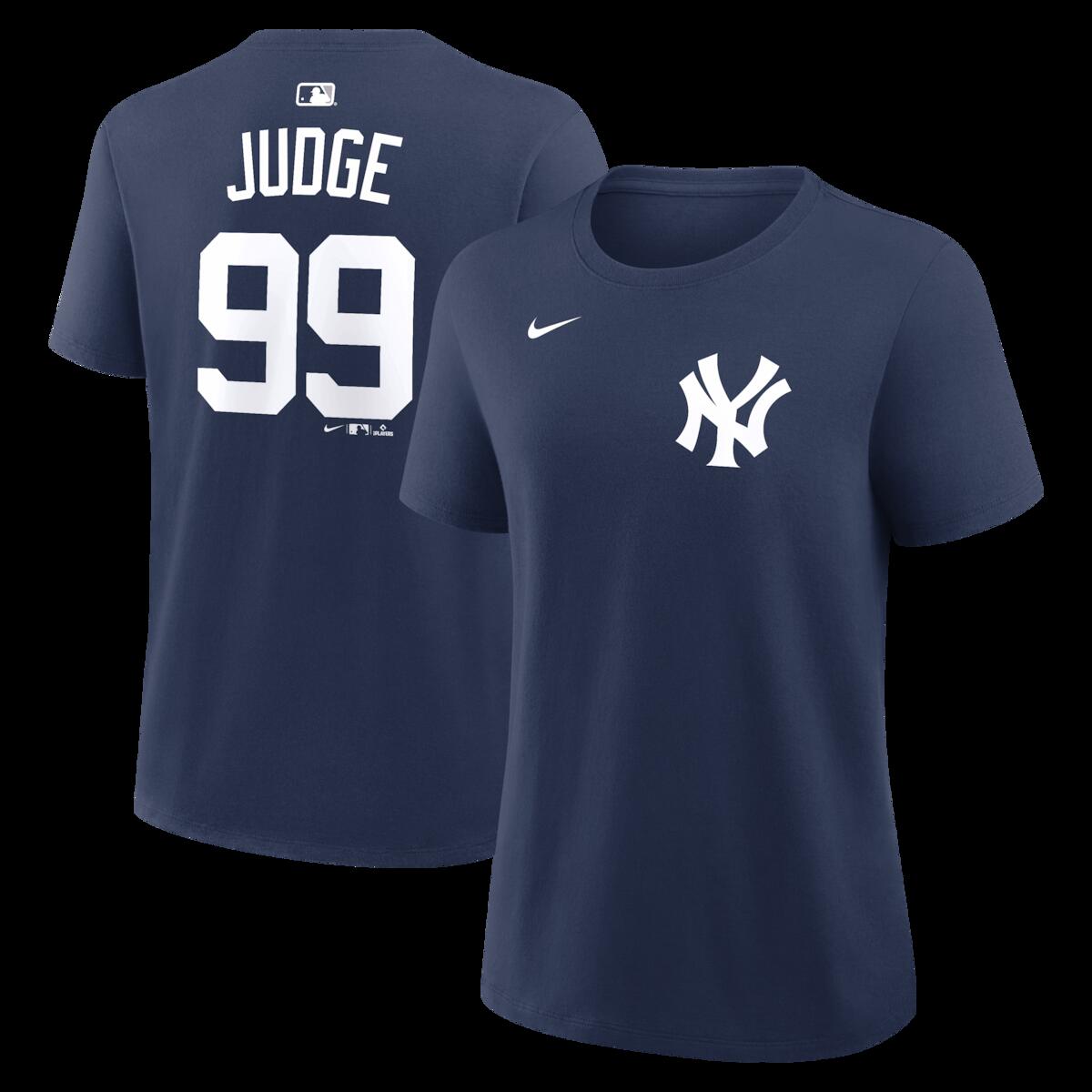 【公式グッズ】MLB ヤンキース アーロン・ジャッジ ネーム&ナンバー Tシャツ Nike/ナイキ レディース ネイビー (Nike Women's N&N CORE Tee - 2026)｜Fanatics公式ストア 店 9,919円