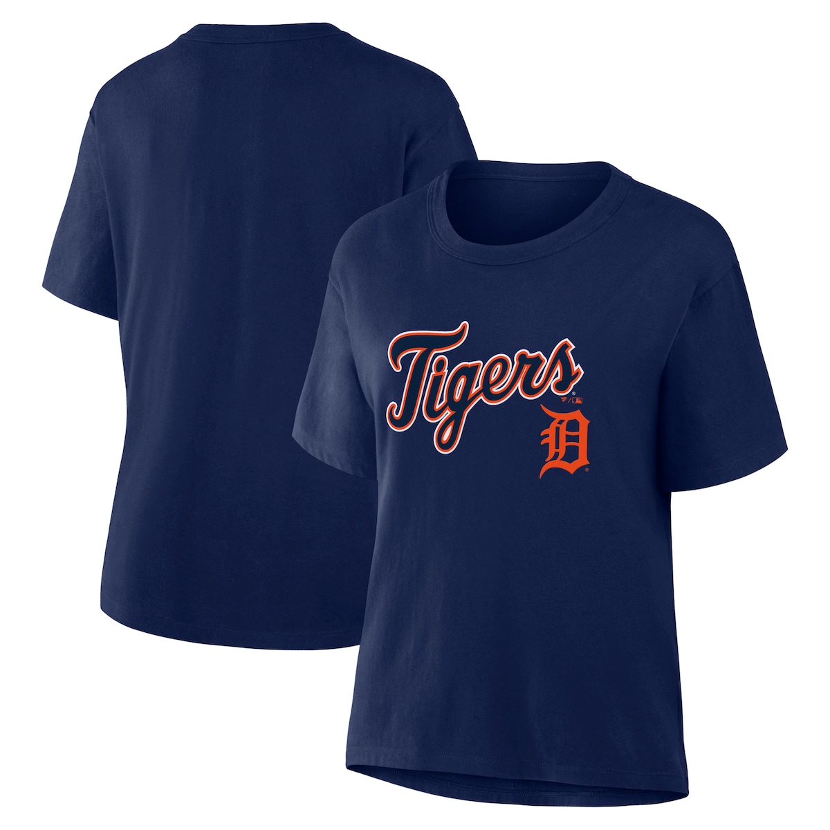 【公式グッズ】MLB タイガース Tシャツ Fanatics/ファナティクス レディース ネイビー (Womens MLB Core Team Lockup SS Legacy Tee)