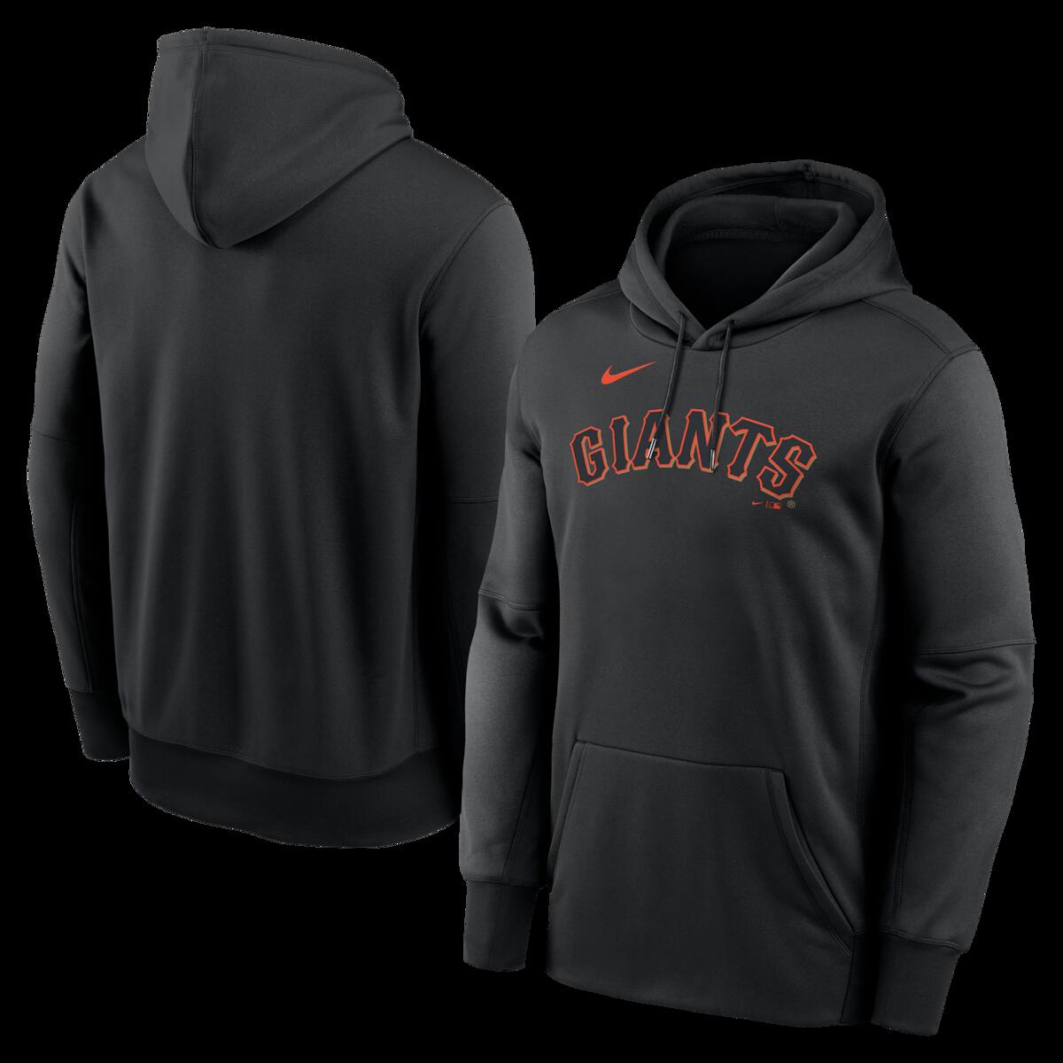 【公式グッズ】MLB ジャイアンツ パーカー Nike/ナイキ メンズ ブラック (Men's Nike MLB Primary Wordmark Therma Hood)