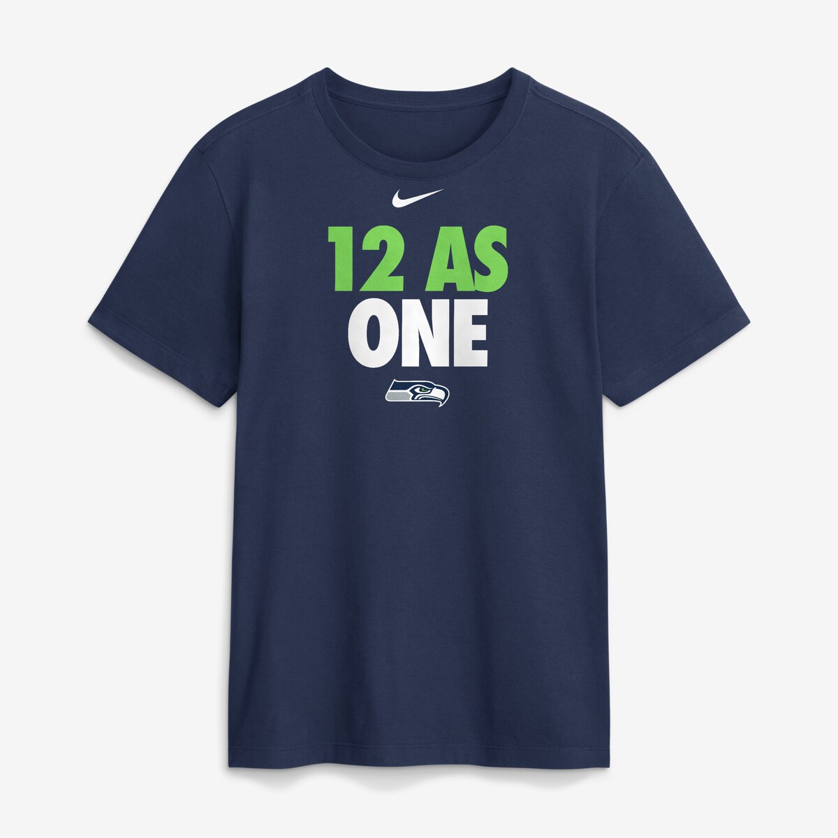 【公式グッズ】NFL シーホークス Tシャツ Nike/ナイキ メンズ ネイビー (26 Men's Nike 12 As One Cotton SST)