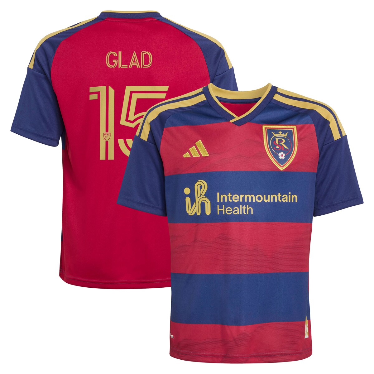 【公式グッズ】MLS ソルトレイク グラッド レプリカ ユニフォーム Adidas/アディダス ユース・ジュニアサイズ レッド (ADI 2026 Youth MLS Replica Jersey - Player)