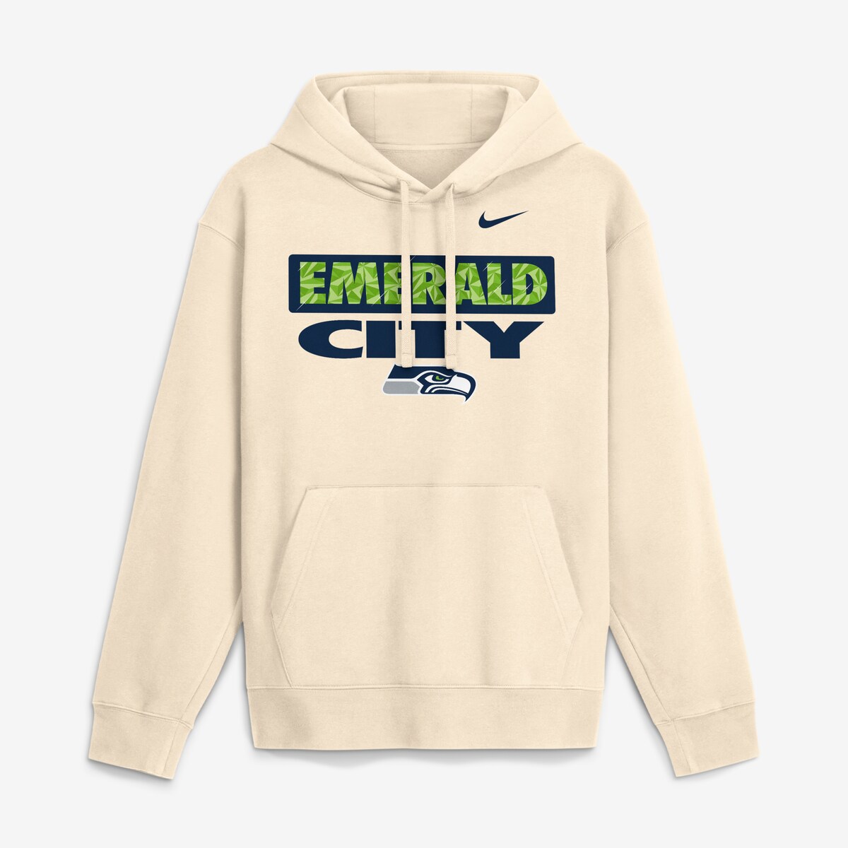 【公式グッズ】NFL シーホークス フリース パーカー Nike/ナイキ メンズ ナチュラル (26 Men's Nike Emerald City Club Fleece)|Fanatics公式ストア 店