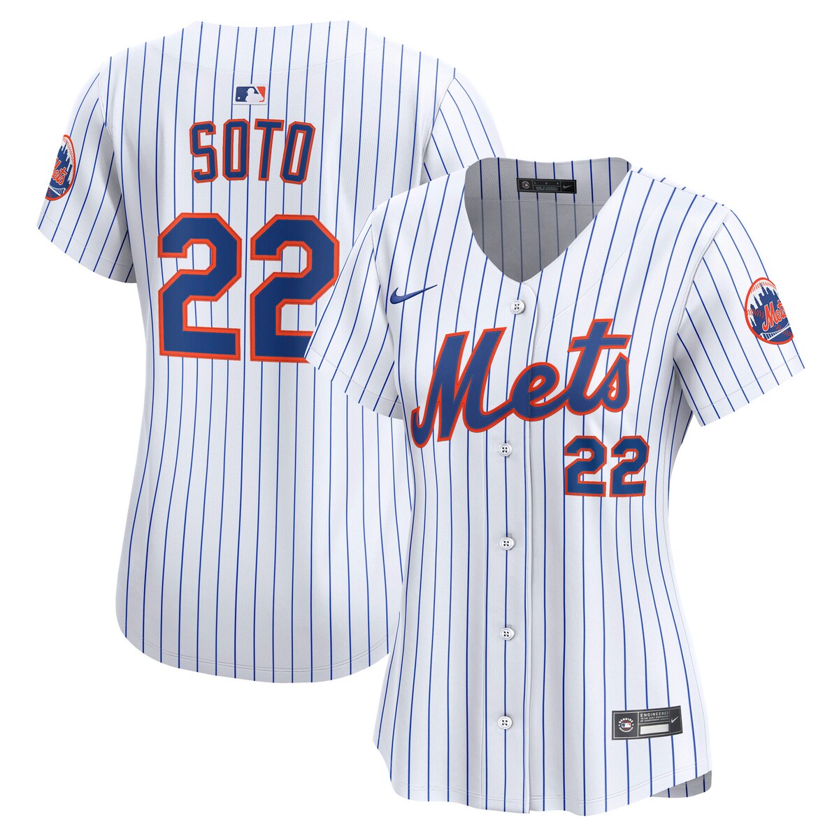 【公式グッズ】MLB メッツ ファン・ソト ホーム リミテッド ユニフォーム Nike/ナイキ レディース ホワイト (2025 Nike Women's Ltd Players Jerseys - FTF NTP Master Style)