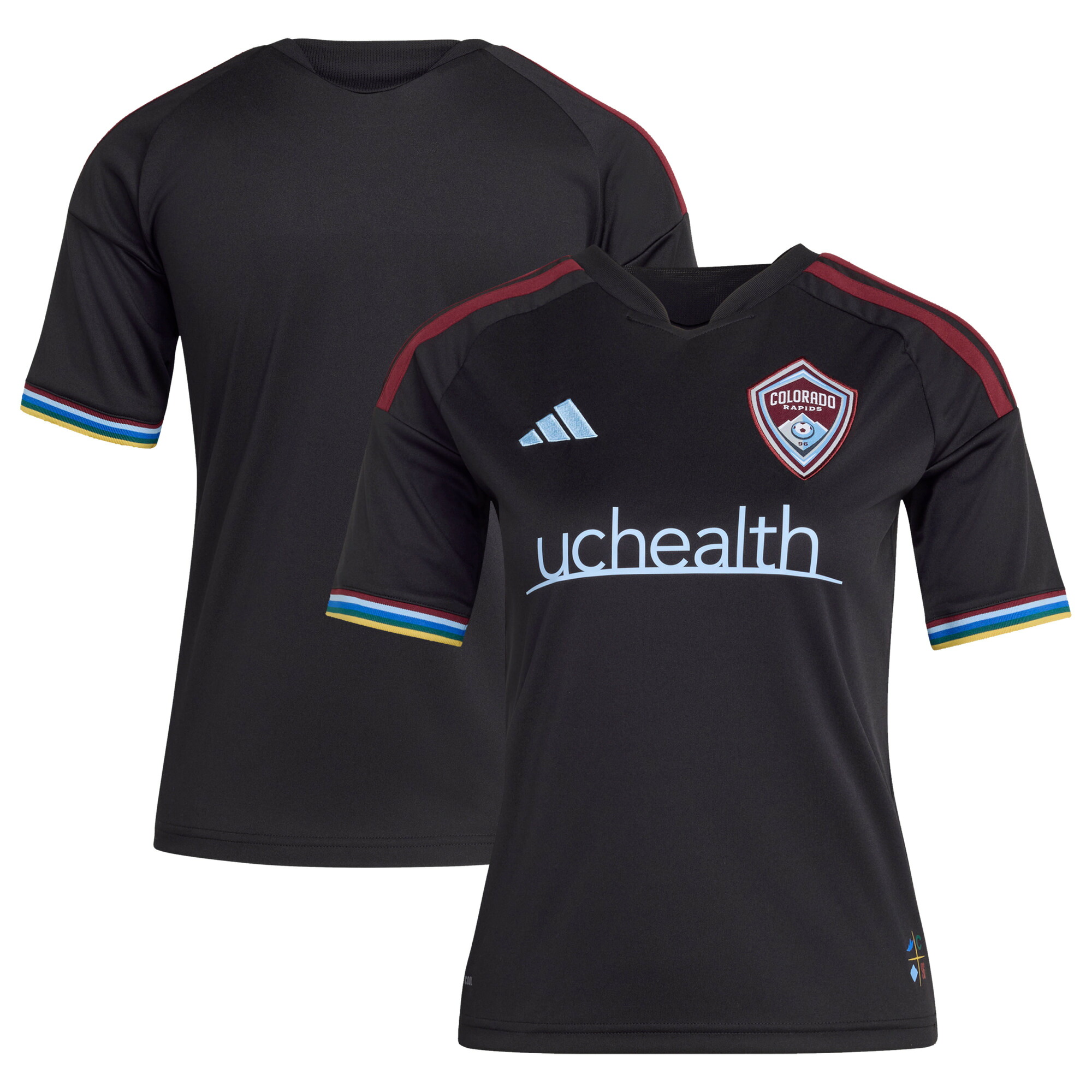 【公式グッズ】MLS コロラド・ラピッズ レプリカ ユニフォーム Adidas/アディダス ユース・ジュニアサイズ ブラック (ADI 2026 Youth MLS Replica Jersey)｜Fanatics公式ストア 店