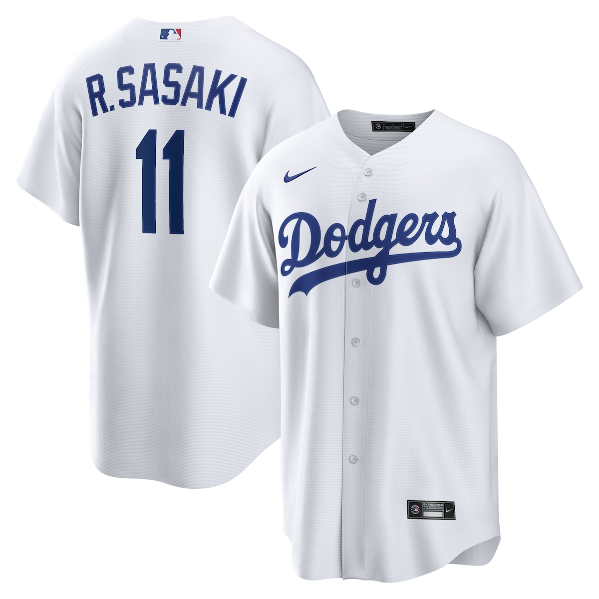 【公式グッズ】MLB ドジャース 佐々木 朗希 レプリカ ユニフォーム Nike/ナイキ メンズ ホワイト (Nike 2026 Men's Replica RP26 Core Jersey - Starter Player)