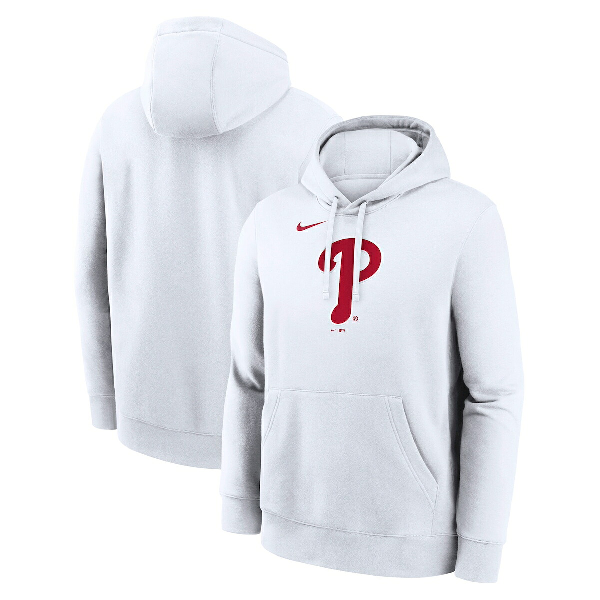 【公式グッズ】MLB フィリーズ パーカー Nike/ナイキ メンズ ホワイト (Men's Nike MLB Logo Club Fleece Hood)