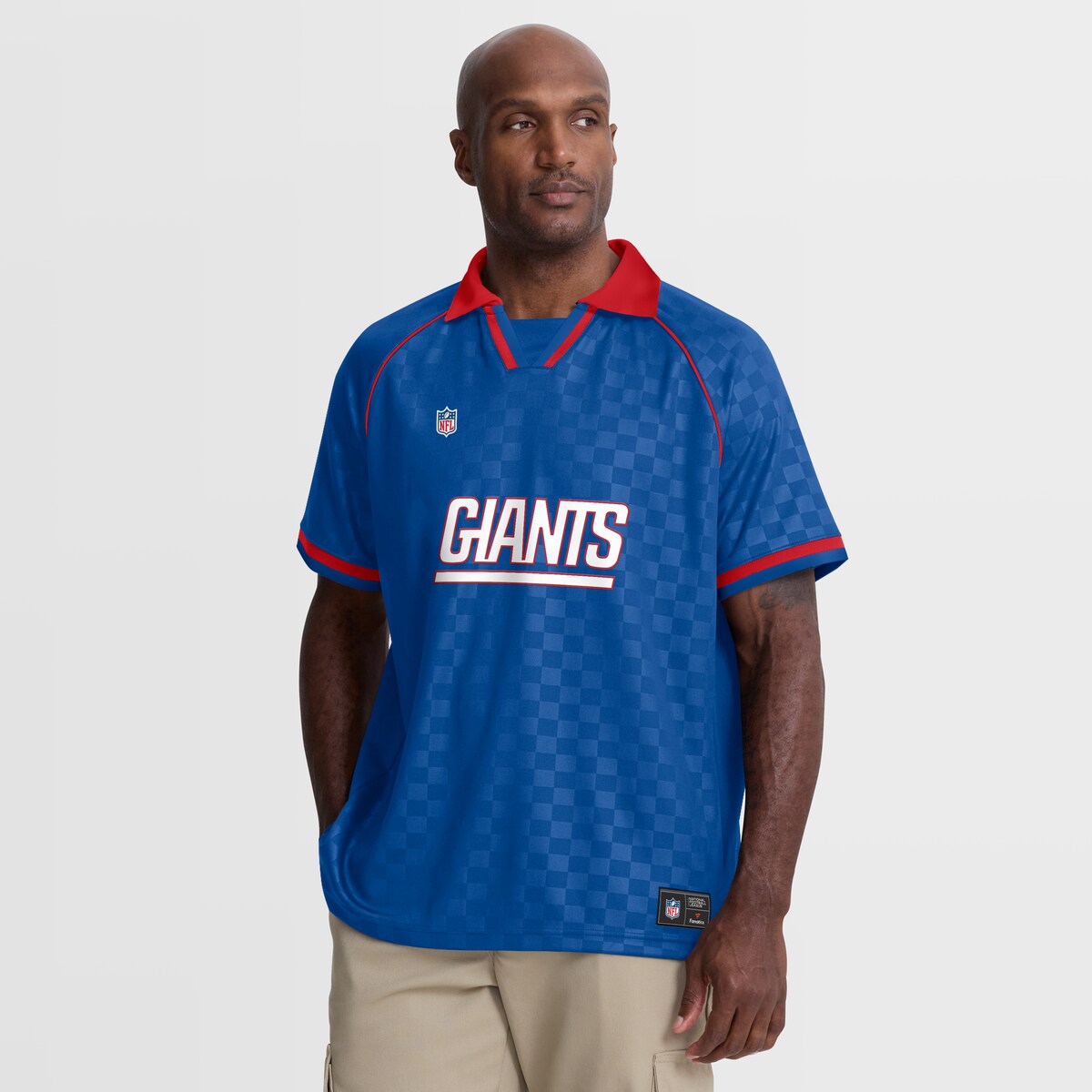 【公式グッズ】NFL ジャイアンツ ポロシャツ Fanatics/ファナティクス メンズ ロイヤルブルー (MEN SHORT SLEEVE HOMERUN FASHION TOP)｜Fanatics公式ストア 店