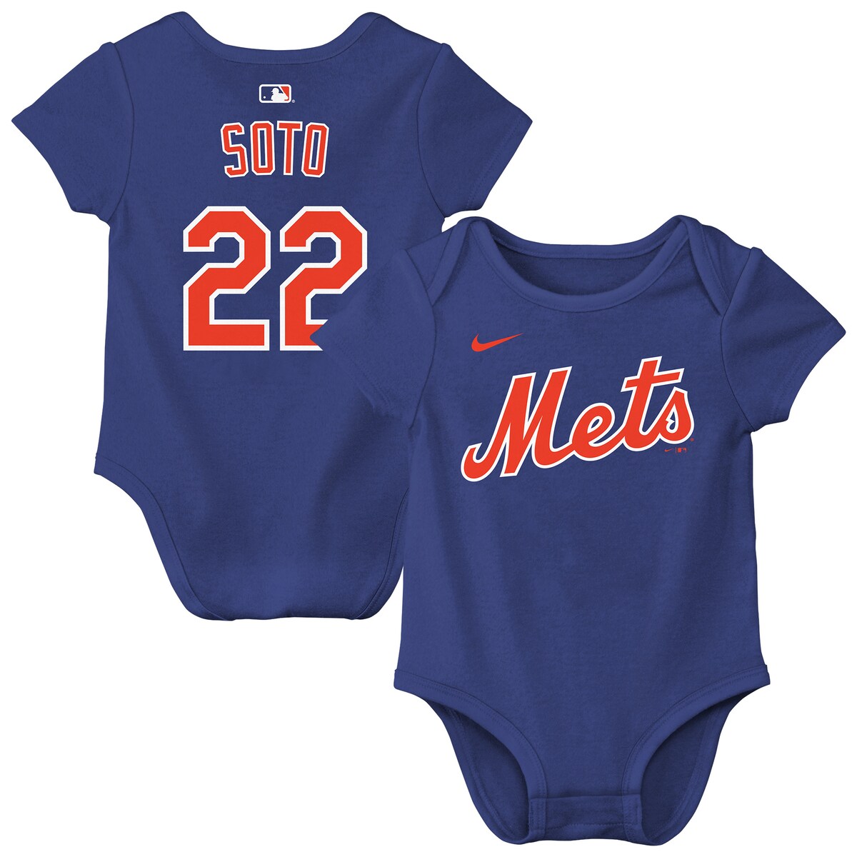 【公式グッズ】MLB メッツ ファン・ソト ロンパース Nike/ナイキ ベビー用 ロイヤルブルー (Newborn 2026 N&N Creeper)