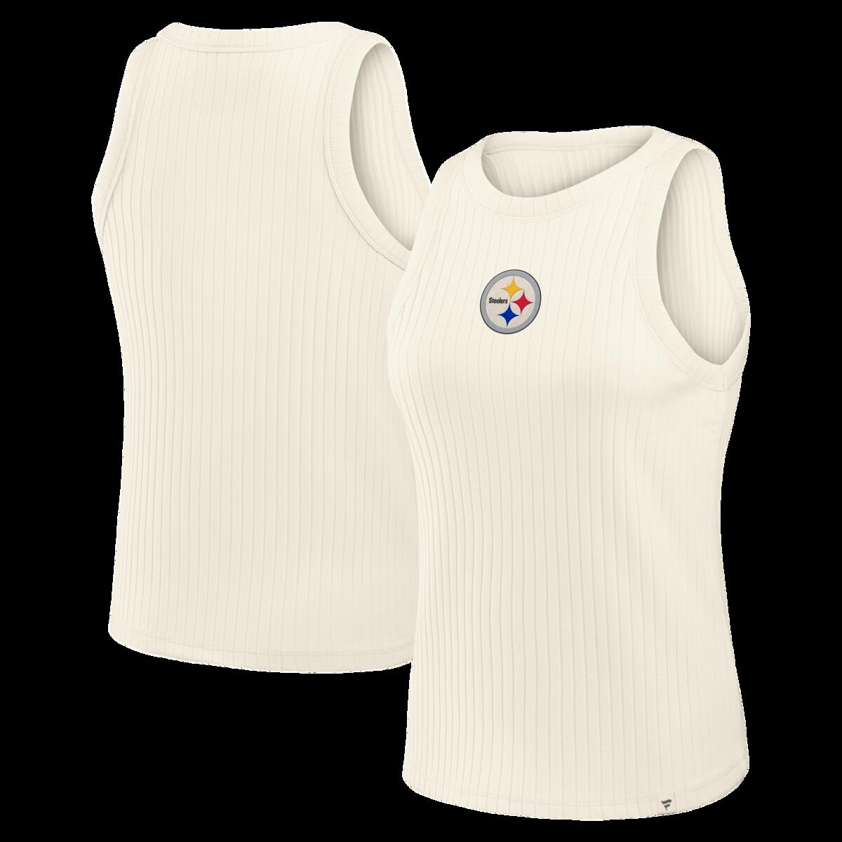 【公式グッズ】NFL スティーラーズ タンクトップ Fanatics/ファナティクス レディース クリーム (NFL Womens Fanatics Star Play Ribbed Tank)