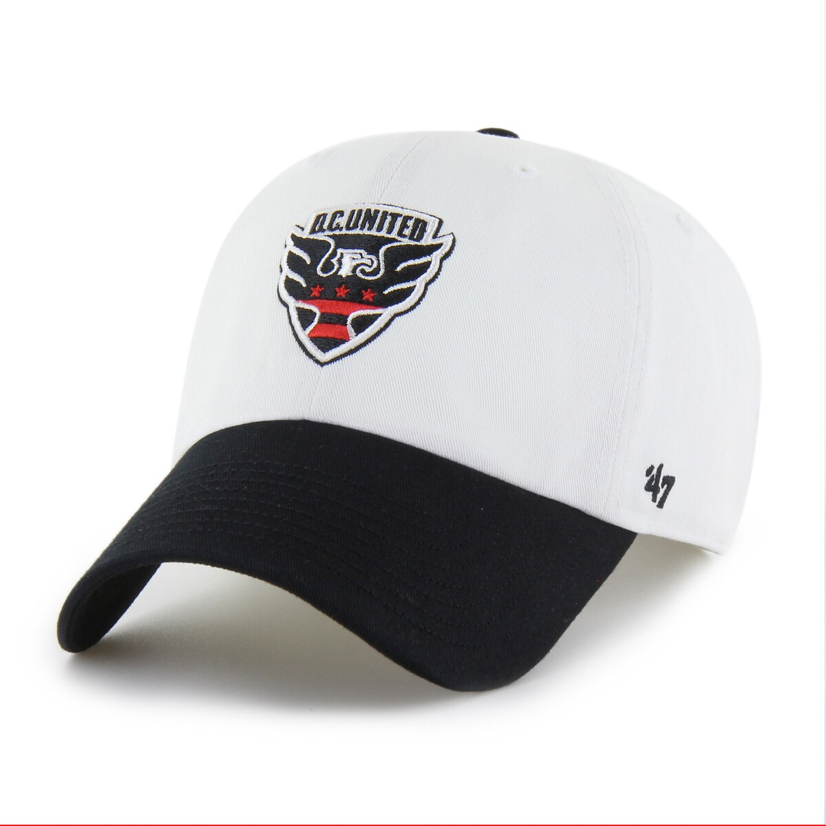 【公式グッズ】MLS D.C.ユナイテッド アジャスタブルキャップ '47/フォーティーセブン メンズ ホワイト (47 S26 Men's Two Tone Clean Up Hat)｜Fanatics公式ストア 店