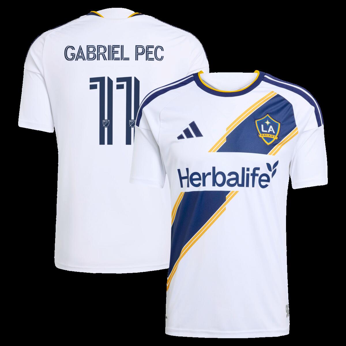 【公式グッズ】MLS LAギャラクシー ガブリエル・ペック レプリカ ユニフォーム Adidas/アディダス メンズ ホワイト (ADI 2026 Men's MLS Replica Jersey - Player)｜Fanatics公式ストア 店 22,604円