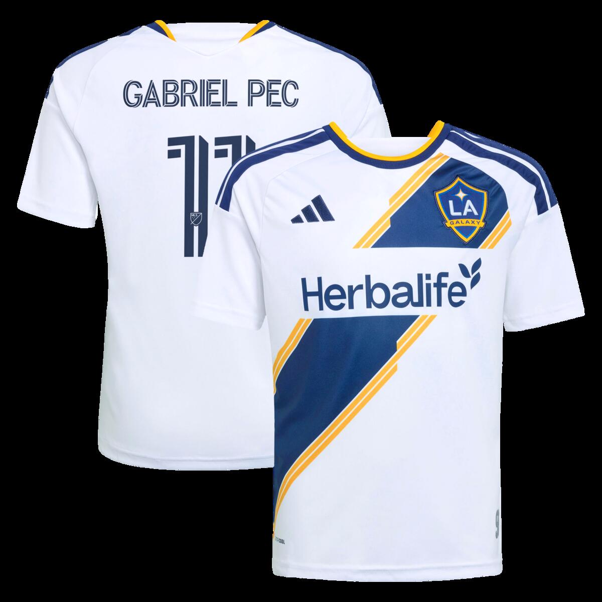 【公式グッズ】MLS LAギャラクシー ガブリエル・ペック レプリカ ユニフォーム Adidas/アディダス ユース・ジュニアサイズ ホワイト (ADI 2026 Youth MLS Replica Jersey - Player) 17,140円