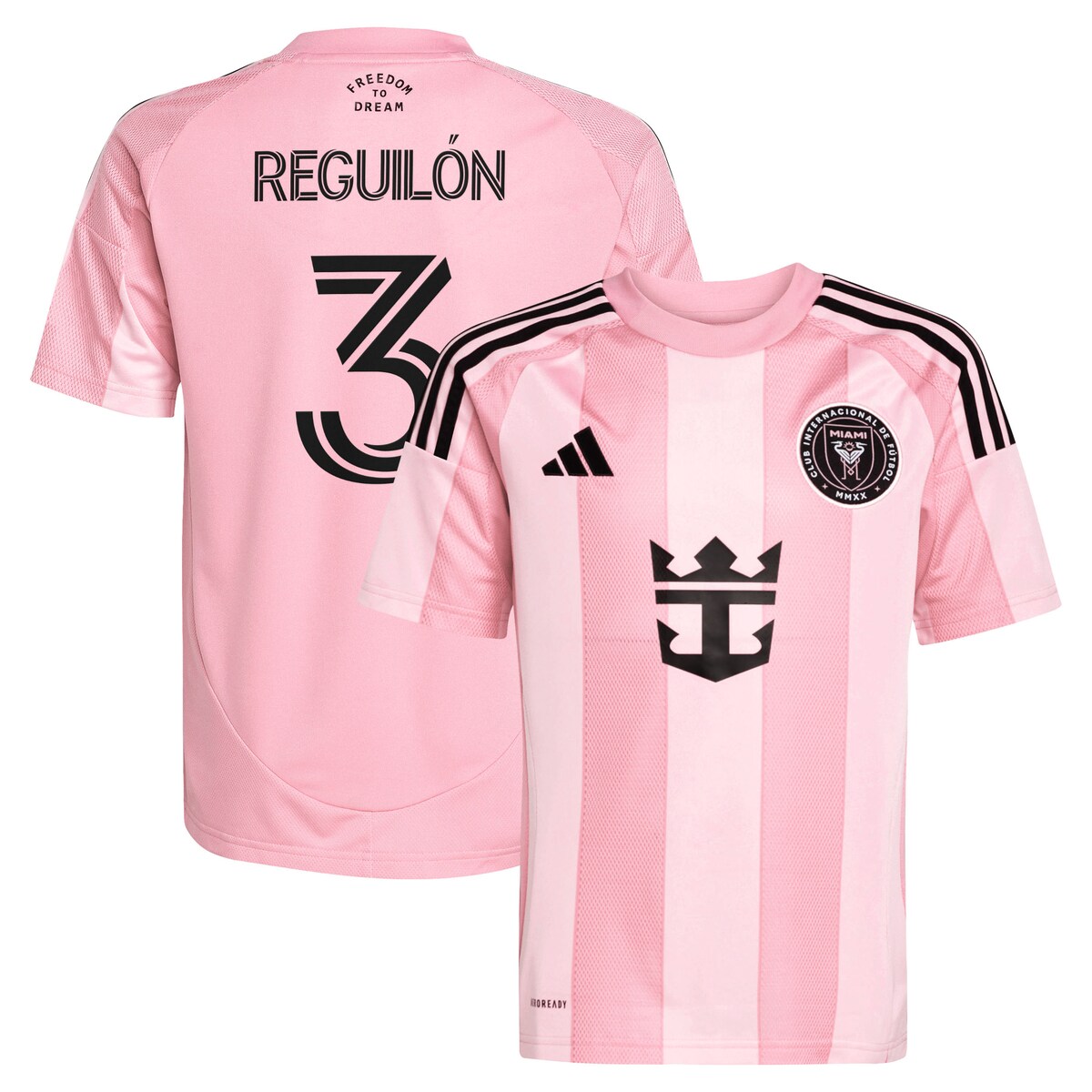 【公式グッズ】MLS インテルマイアミCF レプリカ ユニフォーム Adidas/アディダス ユース・ジュニアサイズ (2025 Youth MLS Replica Player Jersey)
