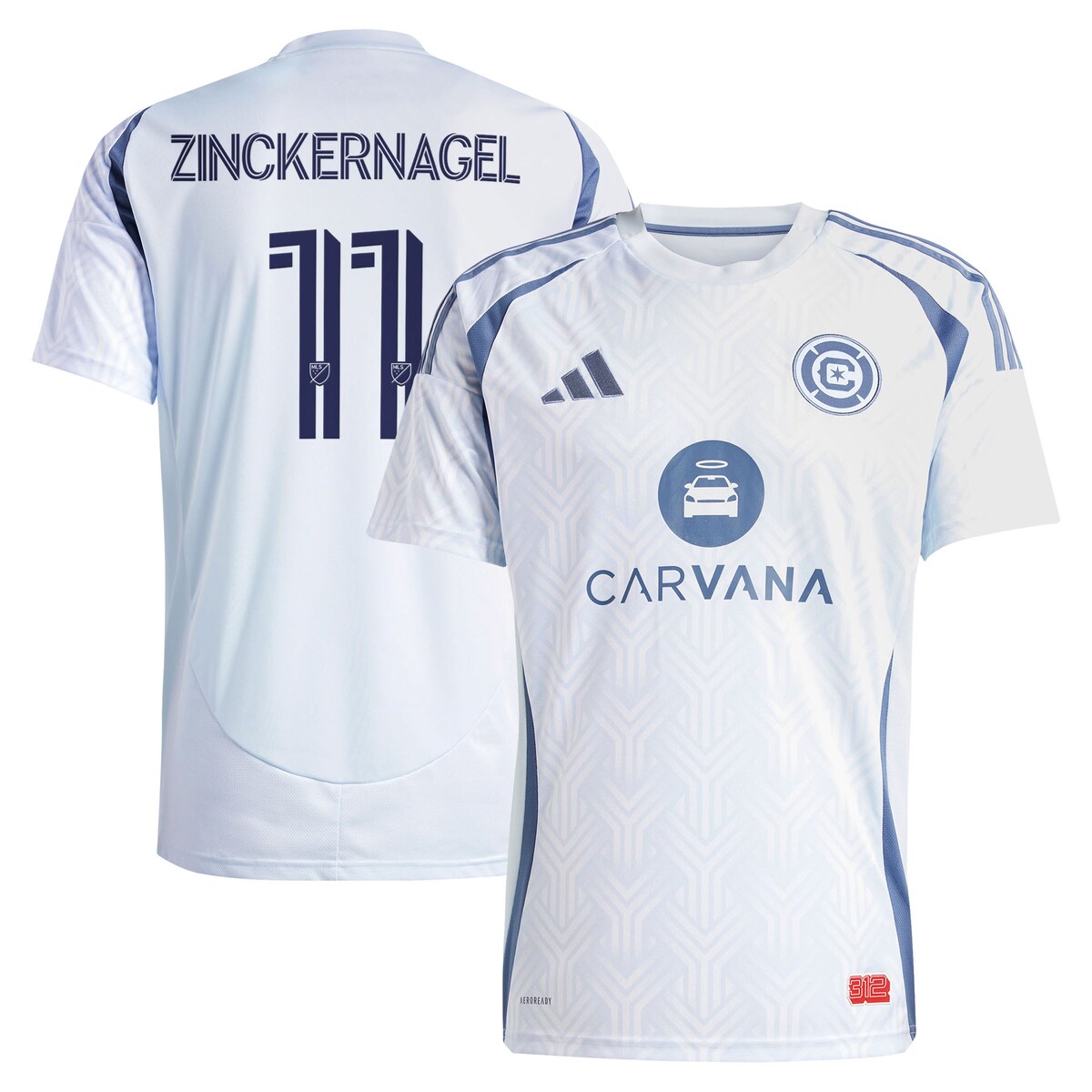 【公式グッズ】MLS シカゴ・ファイア レプリカ ユニフォーム Adidas/アディダス メンズ ライトブルー (2025 Men's MLS Replica Player Jersey)|Fanatics公式ストア 店