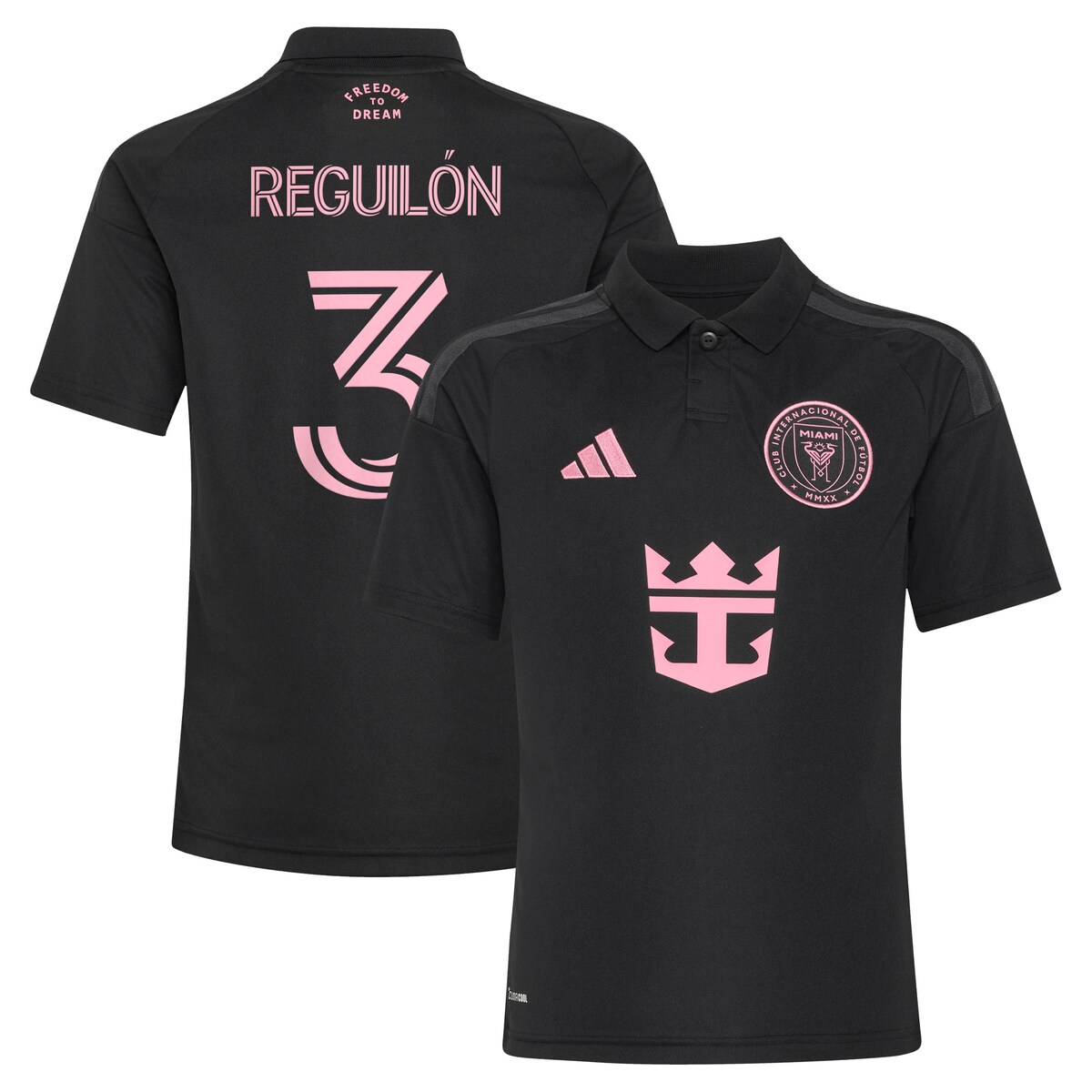 【公式グッズ】MLS インテルマイアミCF レプリカ ユニフォーム Adidas/アディダス ユース・ジュニアサイズ ブラック (ADI 2026 Youth MLS Replica Jersey - Player)